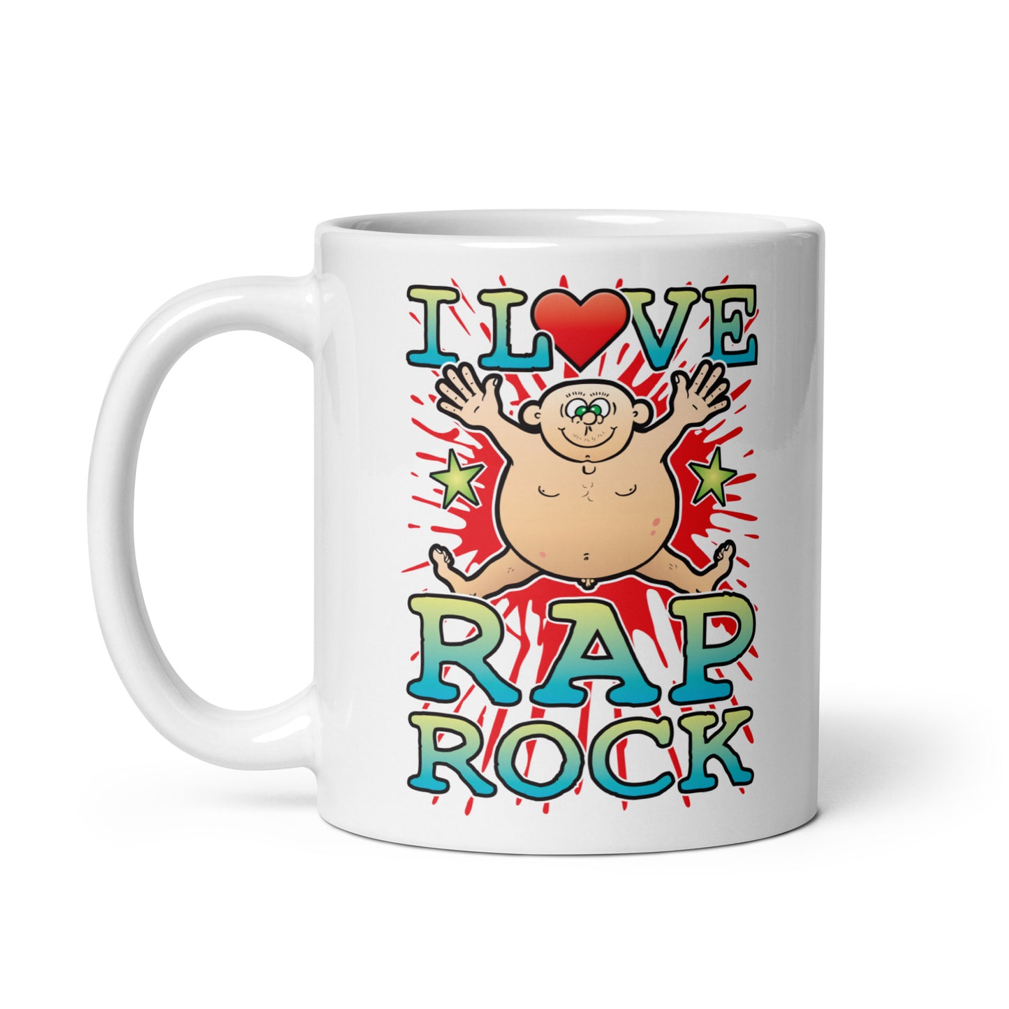 I Love Rap Rock Ceramic Mug