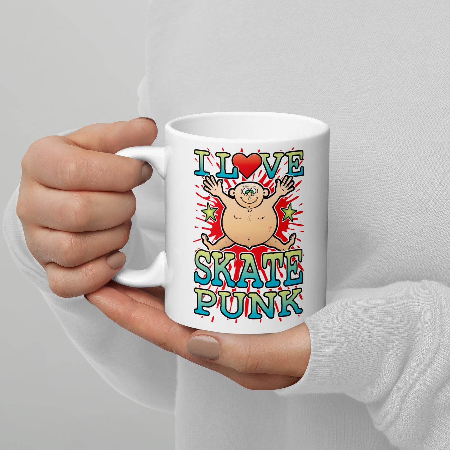 I Love Skate Punk Ceramic Mug
