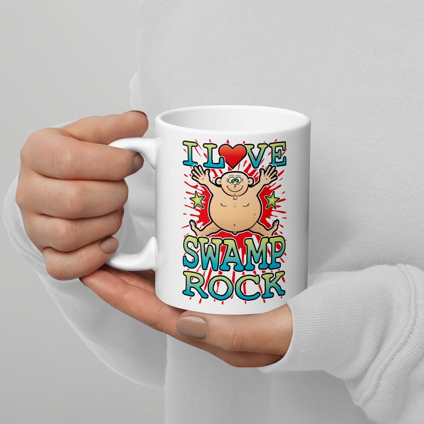 I Love Swamp Rock Ceramic Mug