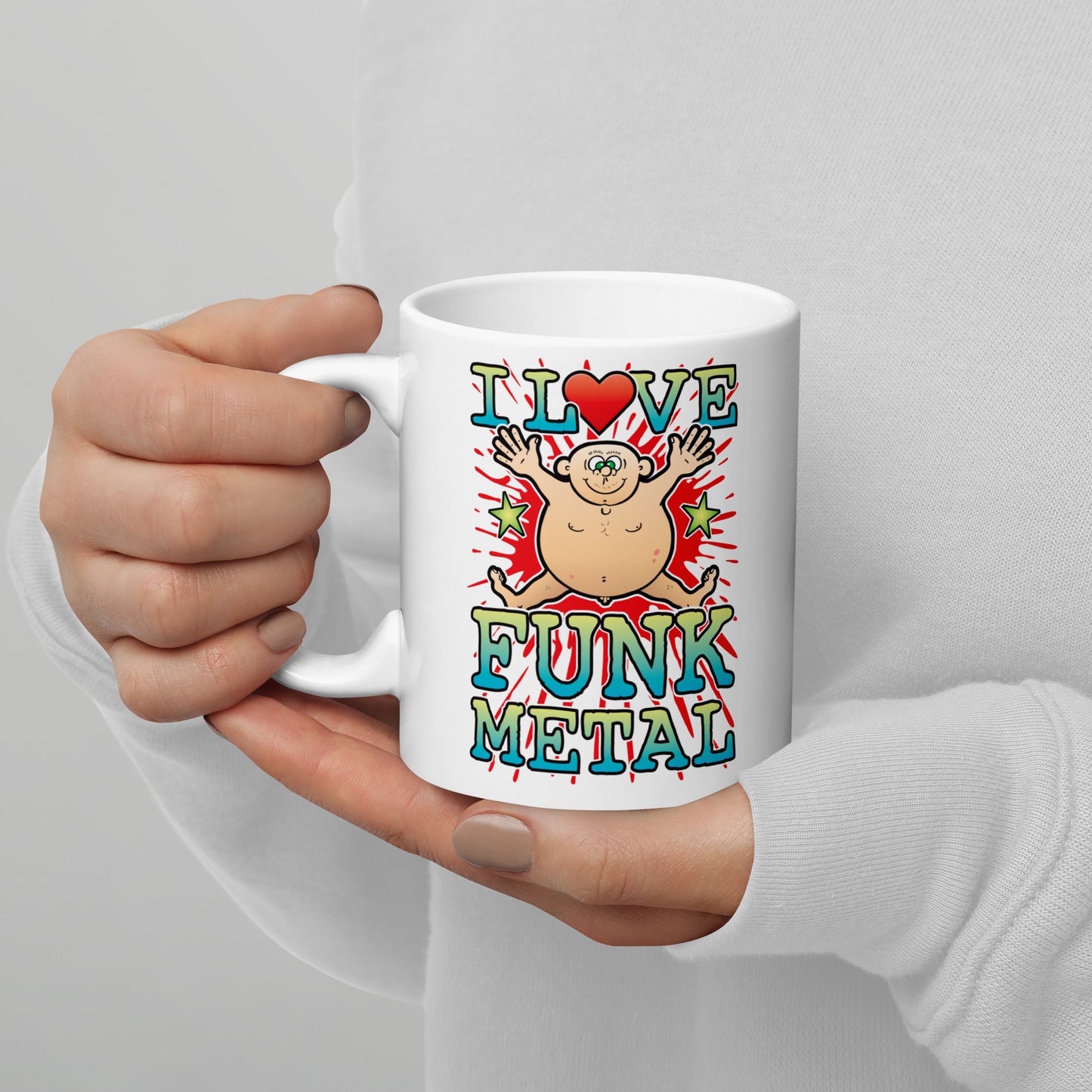 I Love Funk Metal Ceramic Mug