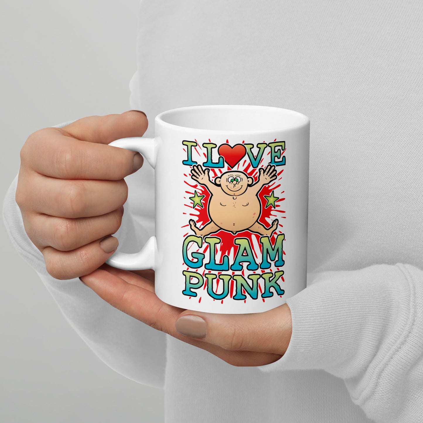 I Love Glam Punk Ceramic Mug