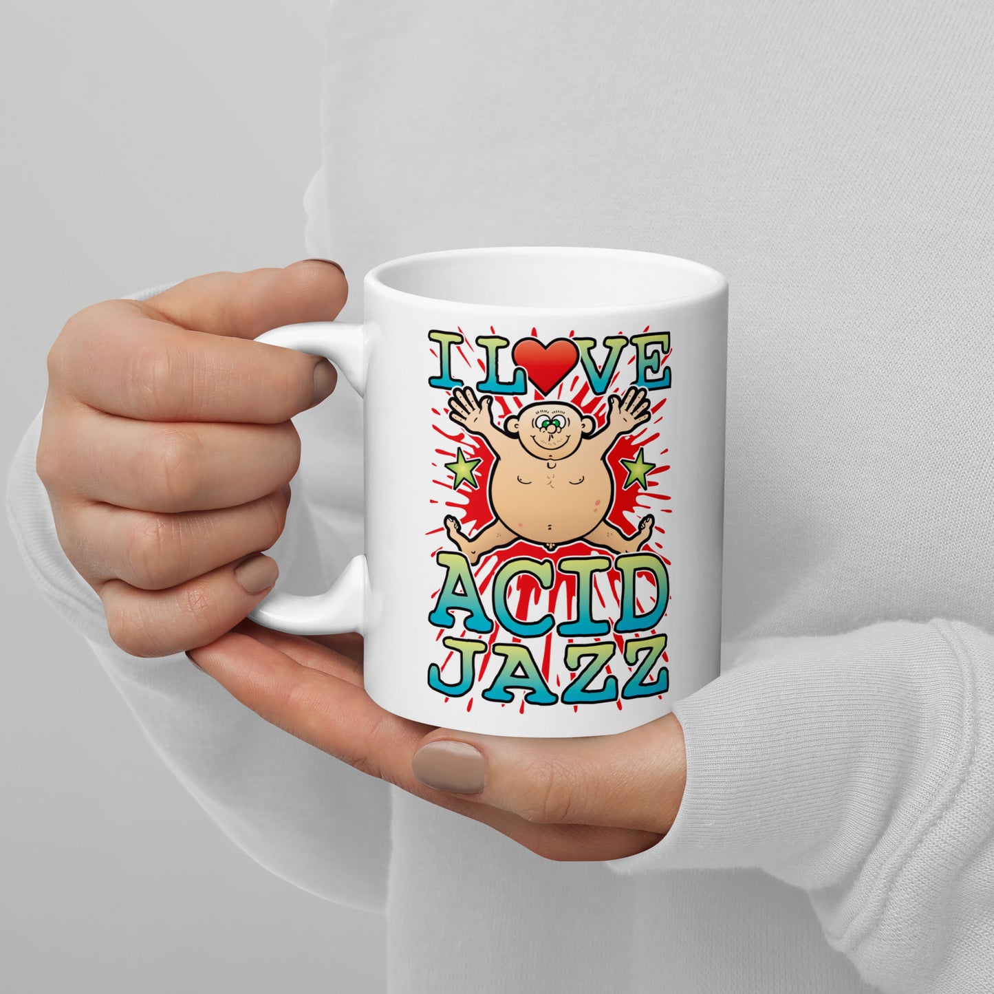 I Love Acid Jazz Ceramic Mug
