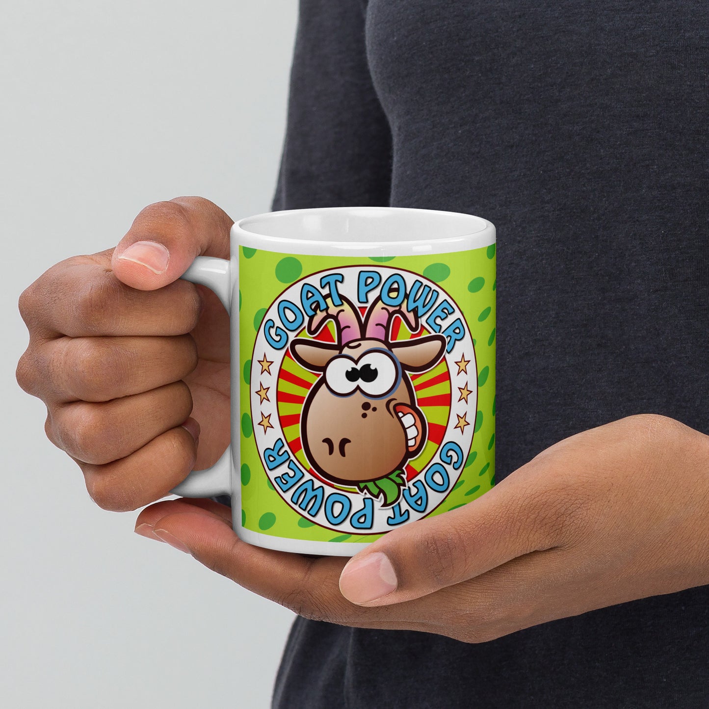 Goat Power Funny Slogan Ceramic 11oz Mug