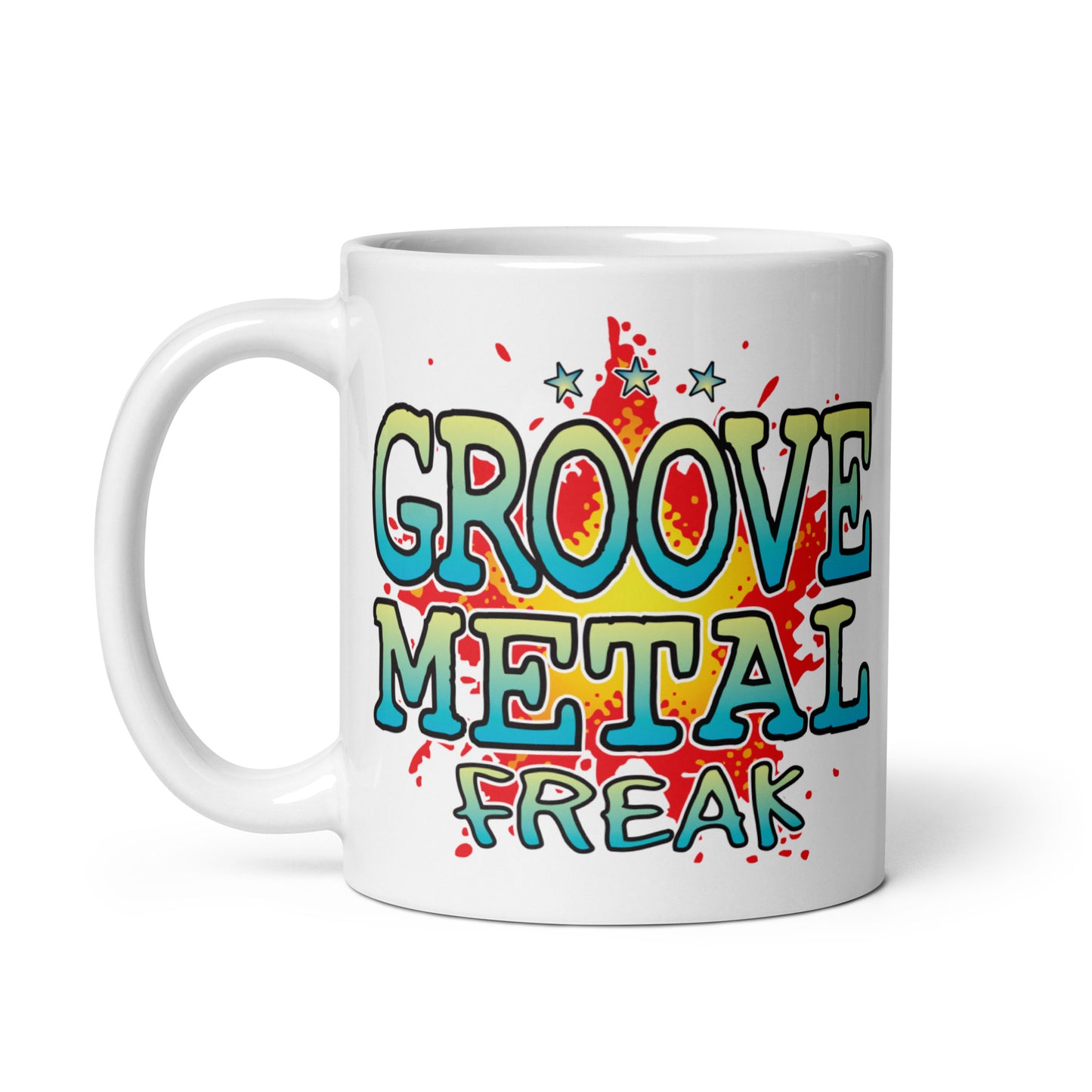 Groove Metal Ceramic Mug