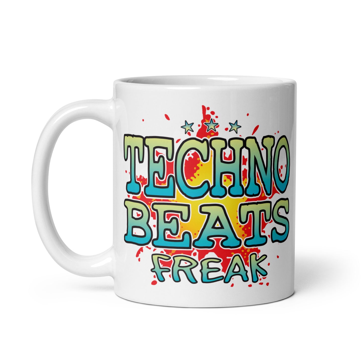 Techno Beats Ceramic Mug