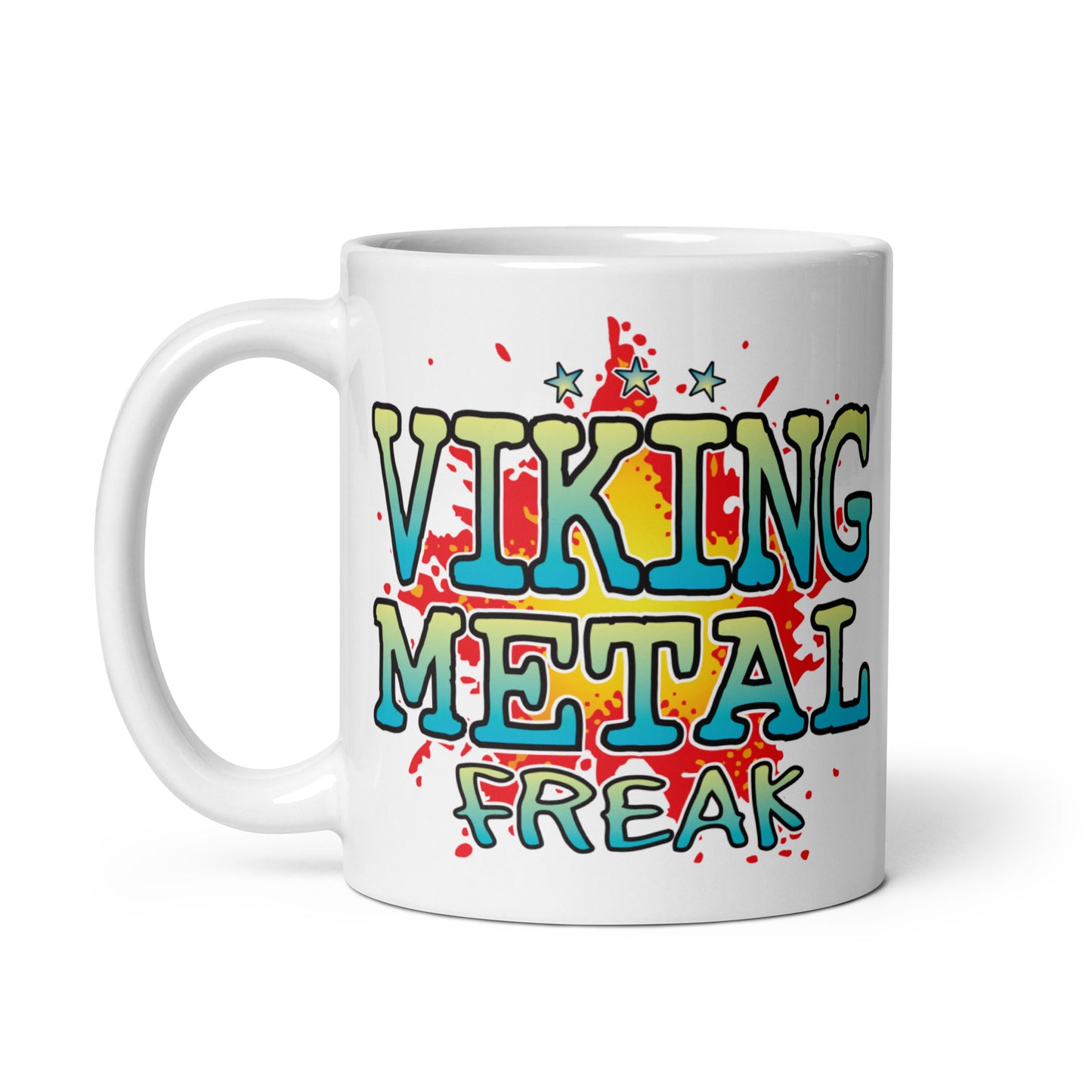 Viking Metal Ceramic Mug