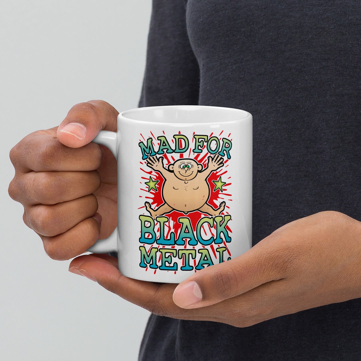 Black Metal Mad Ceramic Mug