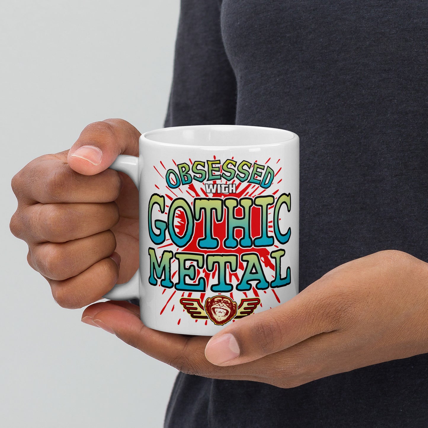 Gothic Metal Ceramic Mug