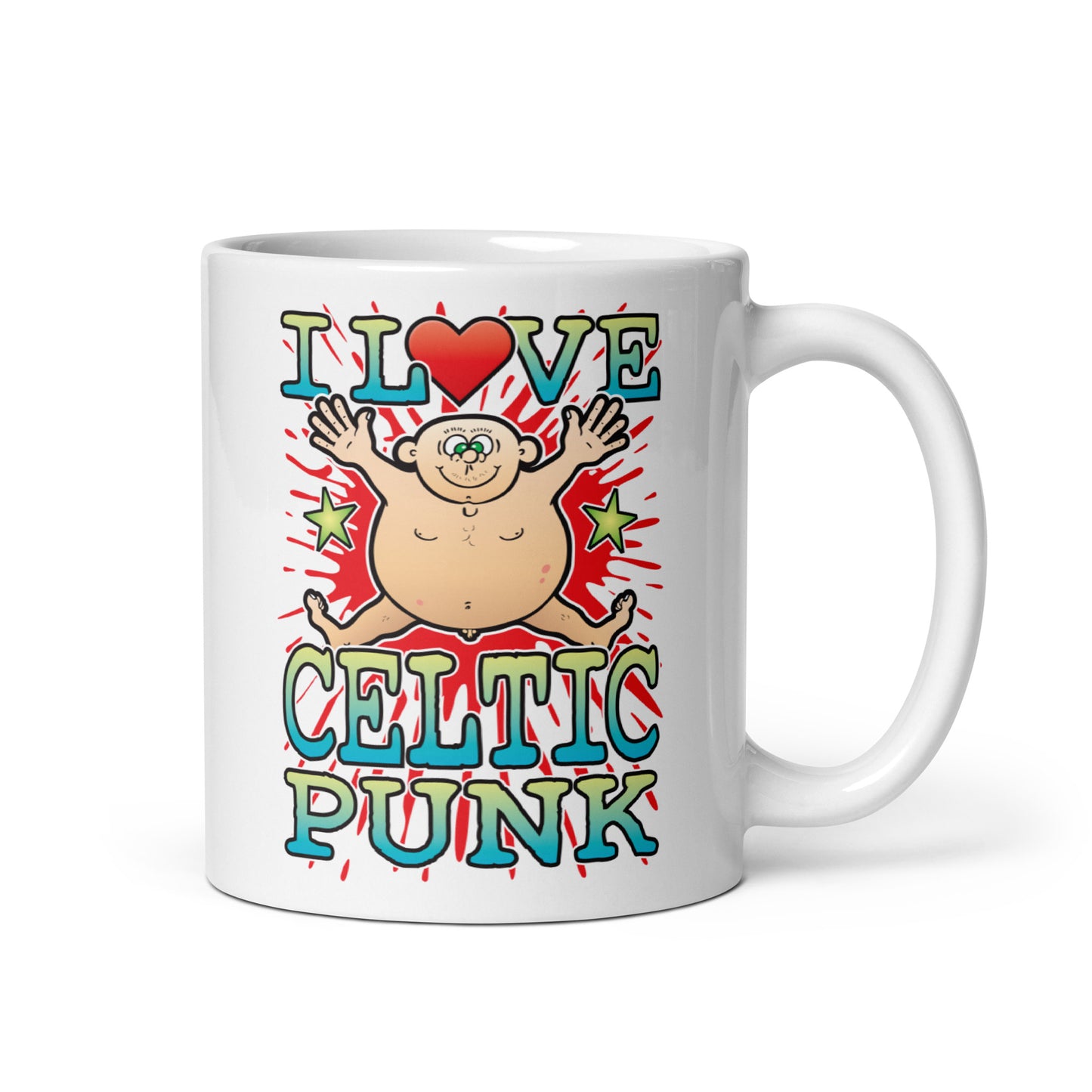 I Love Celtic Punk Ceramic Mug