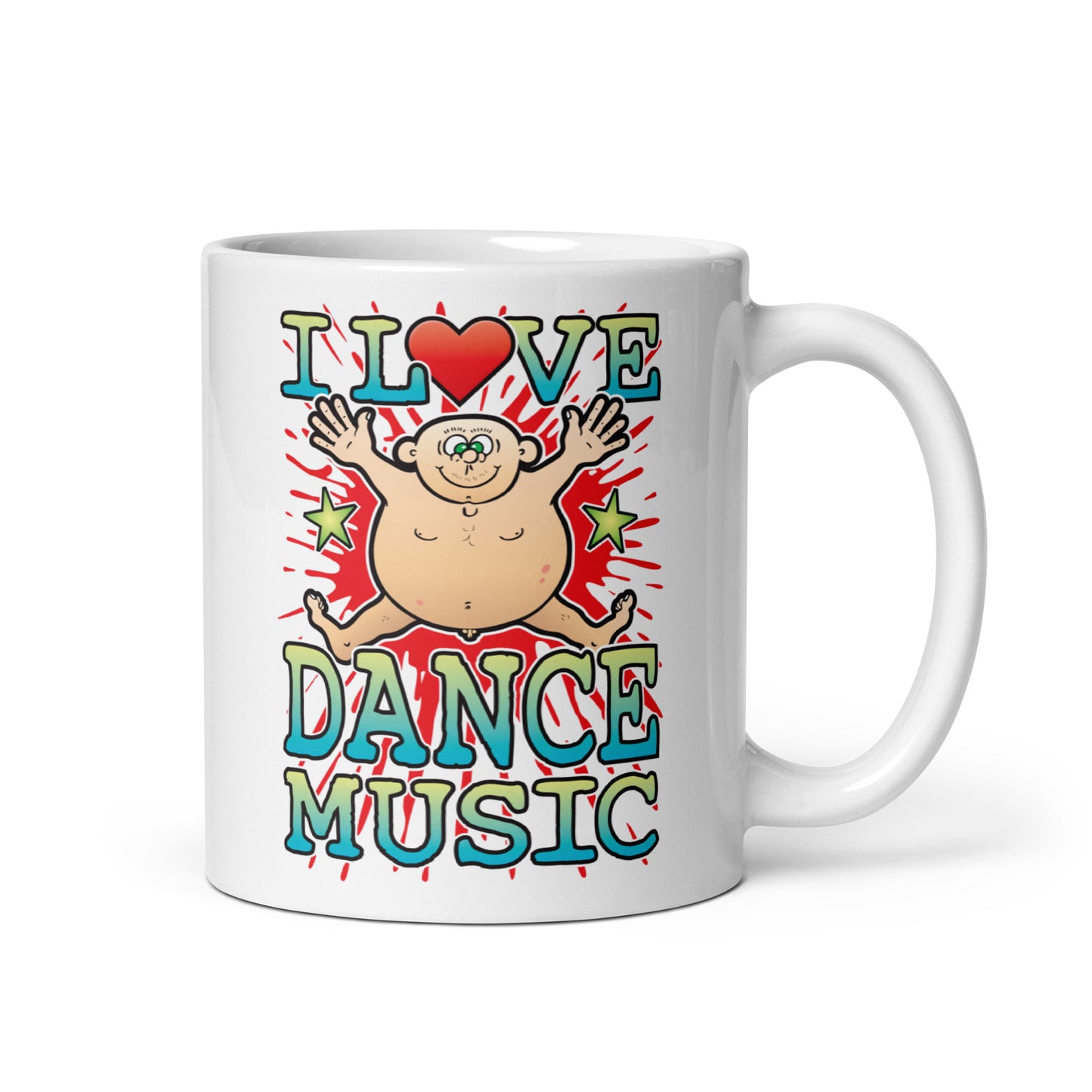 I Love Dance Music Ceramic Mug