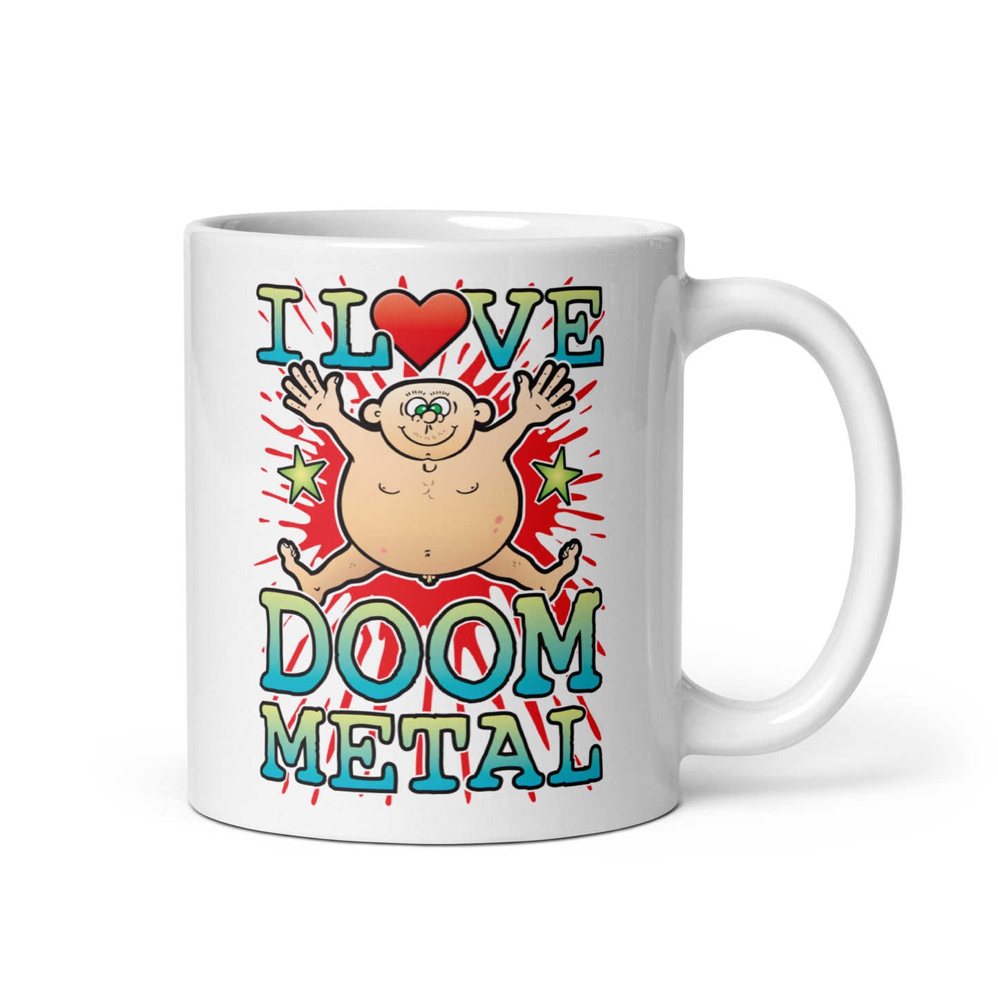 I Love Doom Metal Ceramic Mug