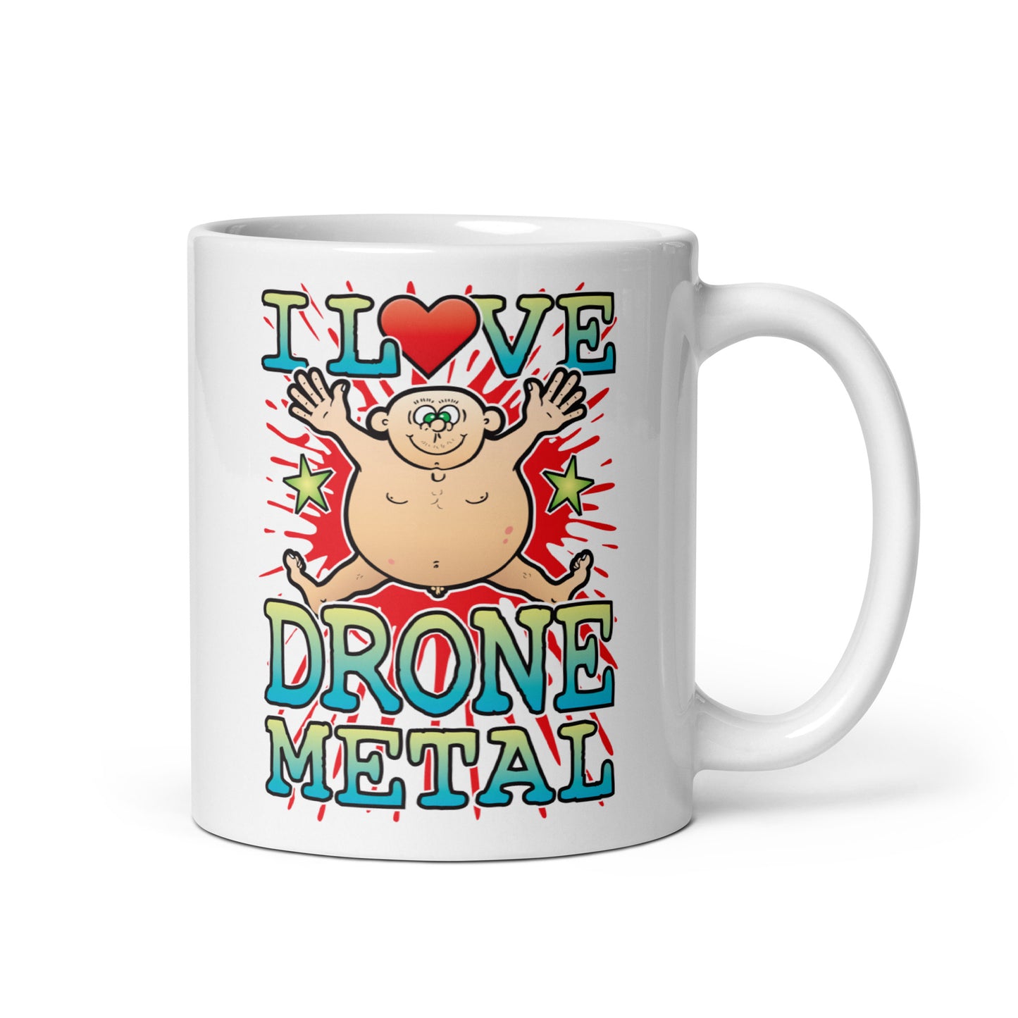 I Love Drone Metal Ceramic Mug