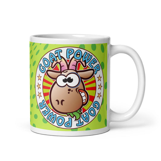 Goat Power Funny Slogan Ceramic 11oz Mug