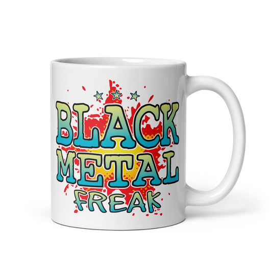 Black Metal Ceramic Mug