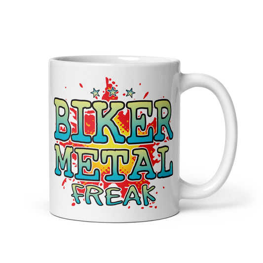 Biker Metal Ceramic Mug