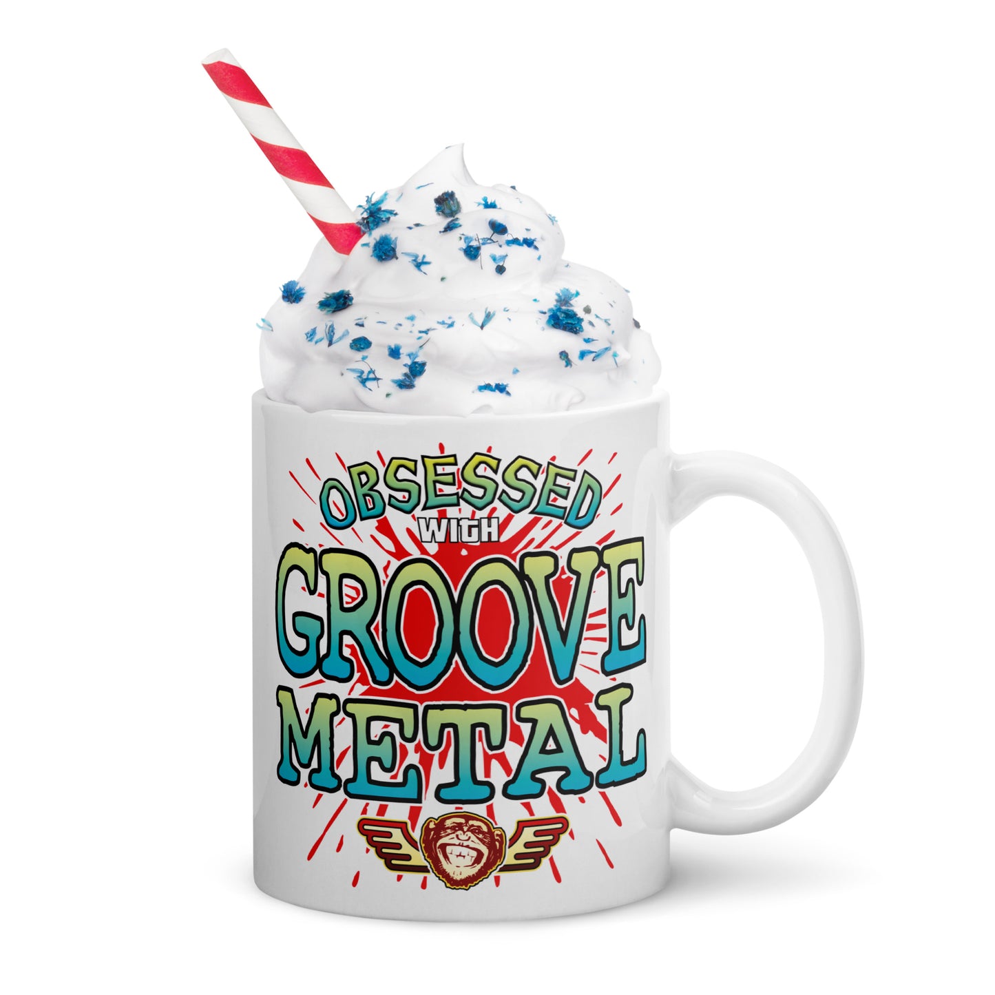 Groove Metal Ceramic Mug
