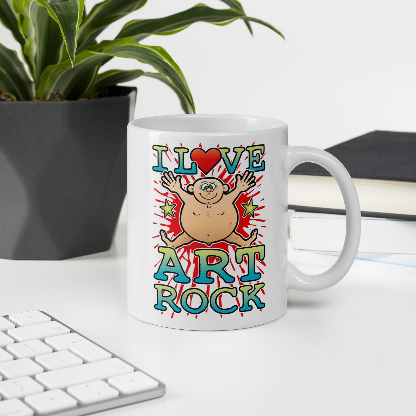 I Love Art Rock Ceramic Mug
