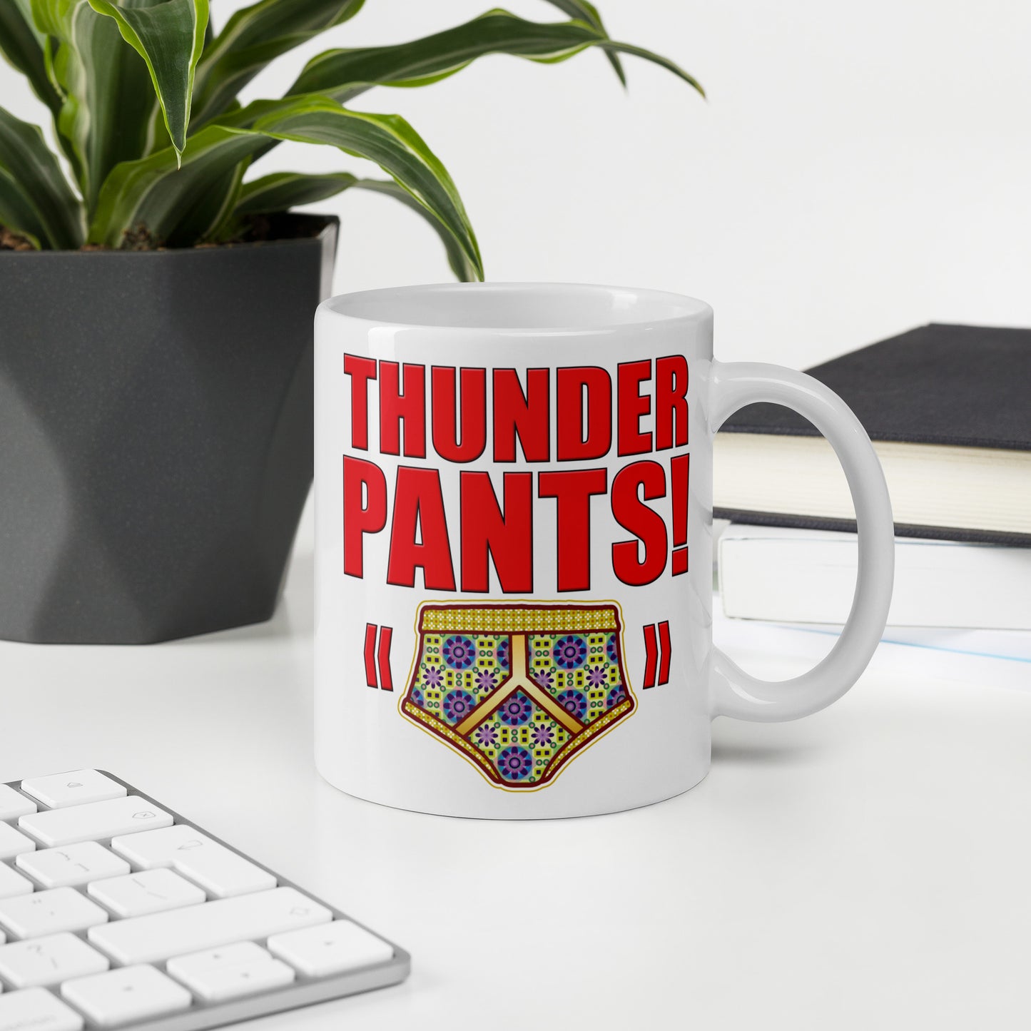 Thunder Pants Funny Slogan Ceramic 11oz Mug