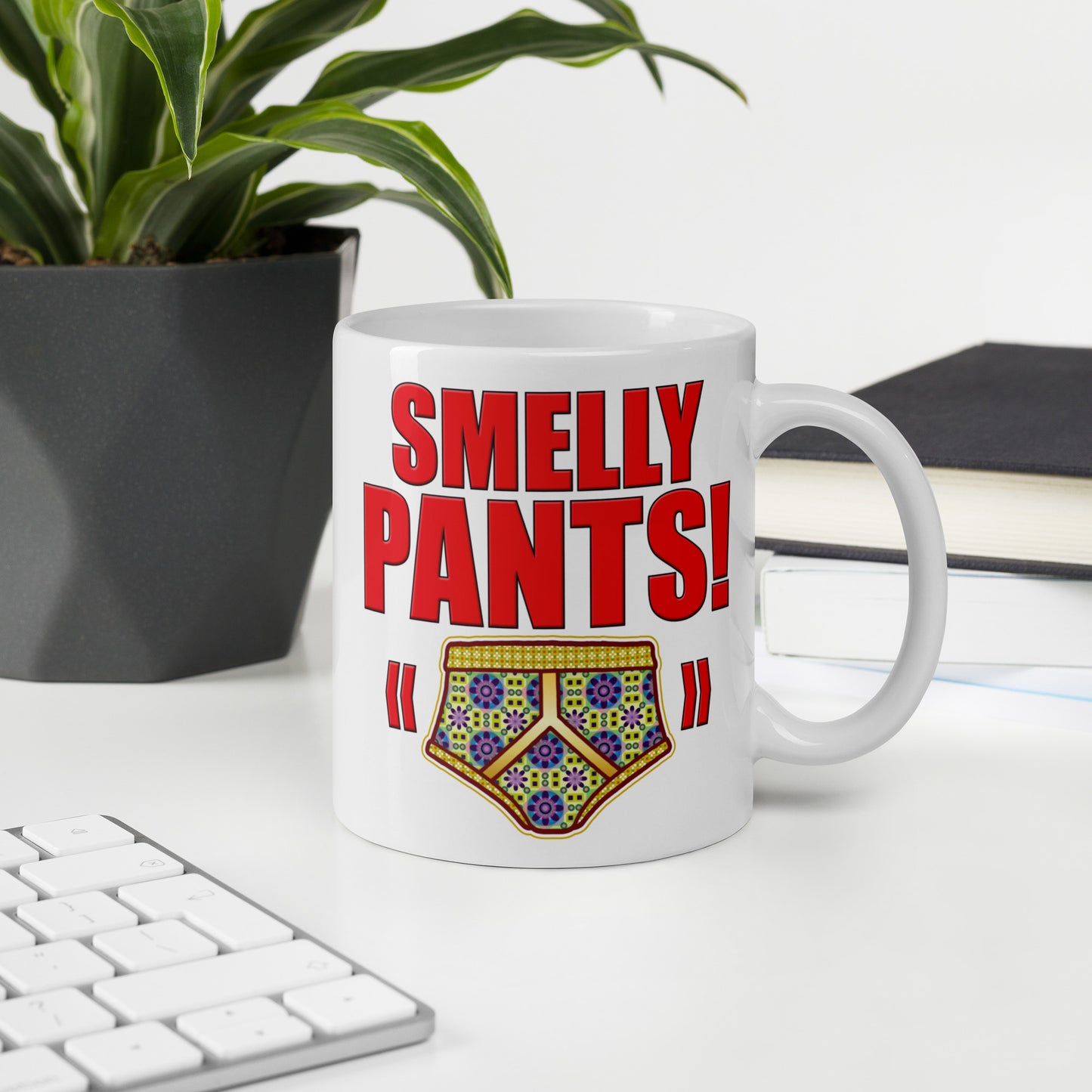 Smelly Pants Funny Slogan Ceramic 11oz Mug
