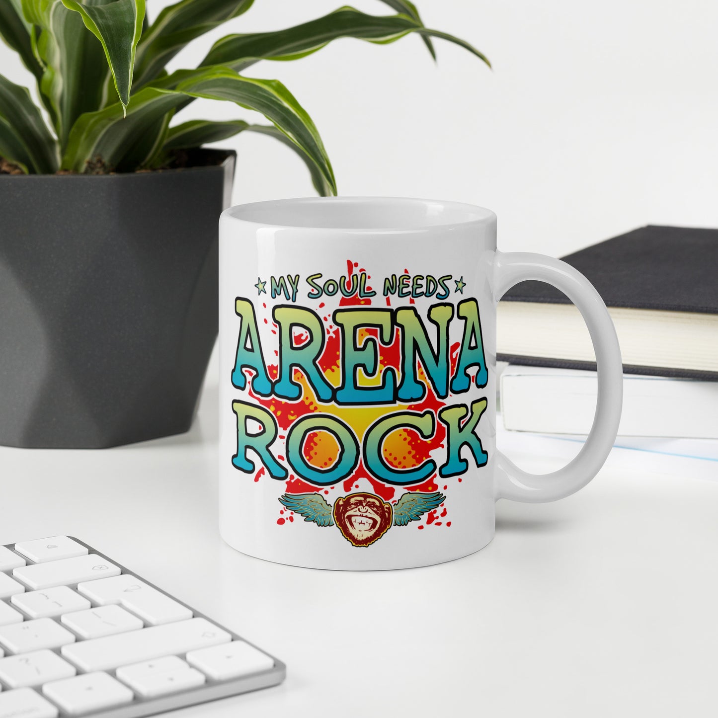 Arena Rock 11oz White Ceramic Soul Mug