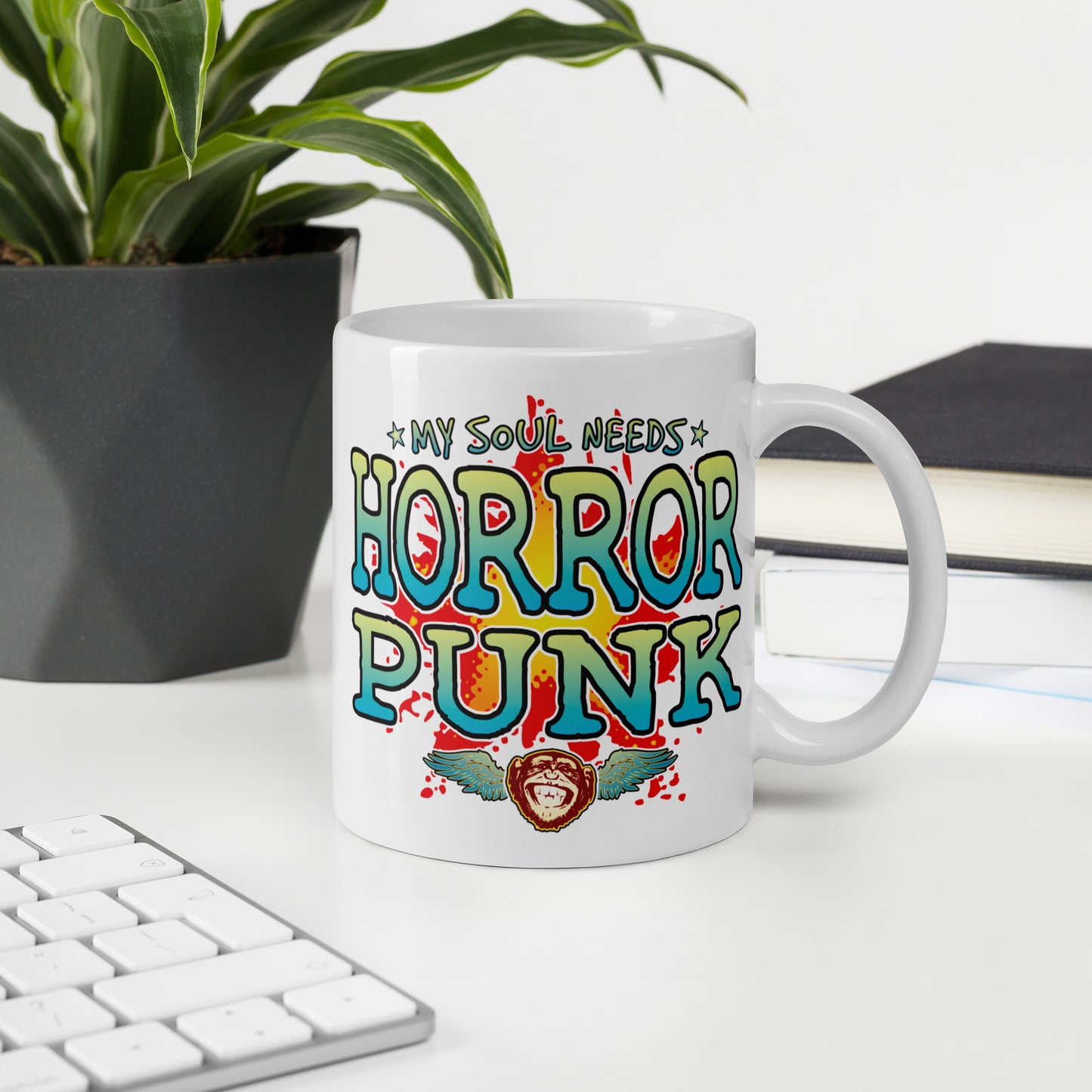 Horror Punk 11oz White Ceramic Soul Mug
