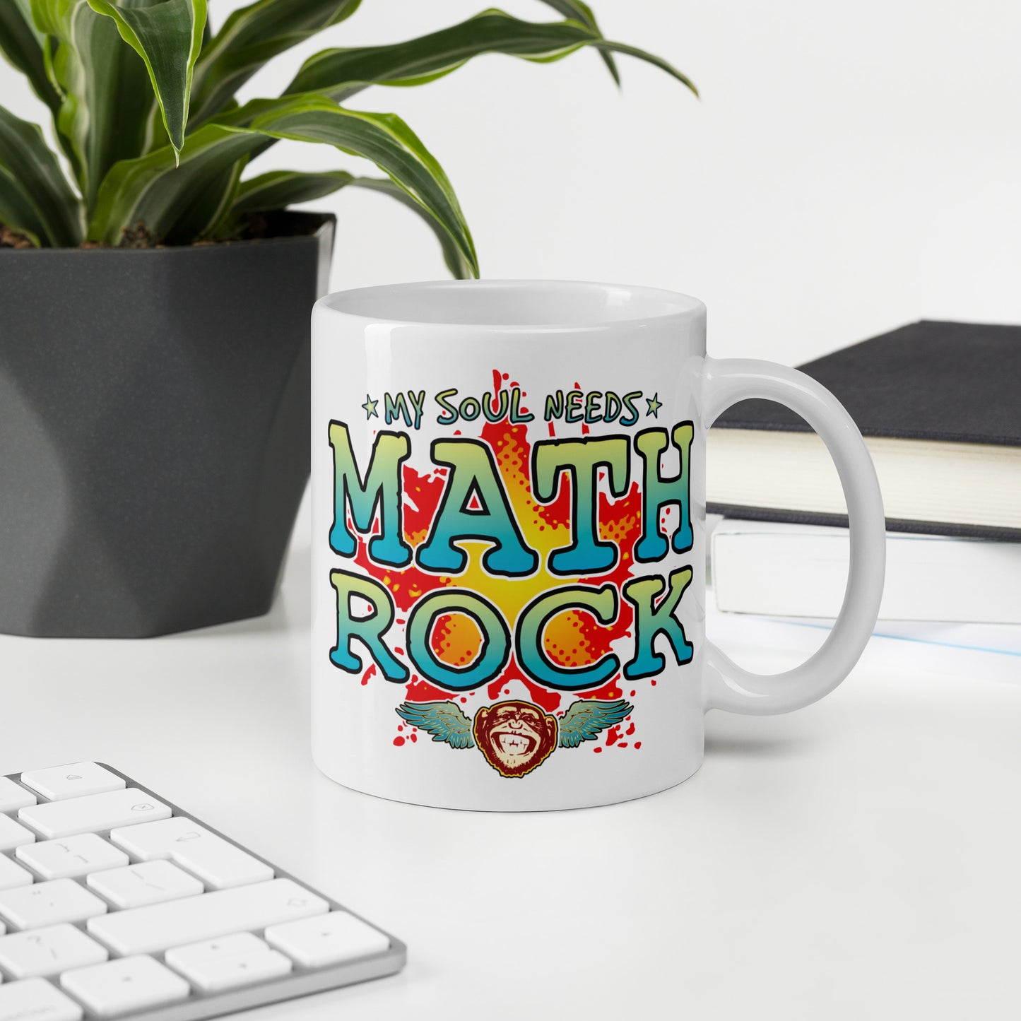 Math Rock 11oz White Ceramic Soul Mug
