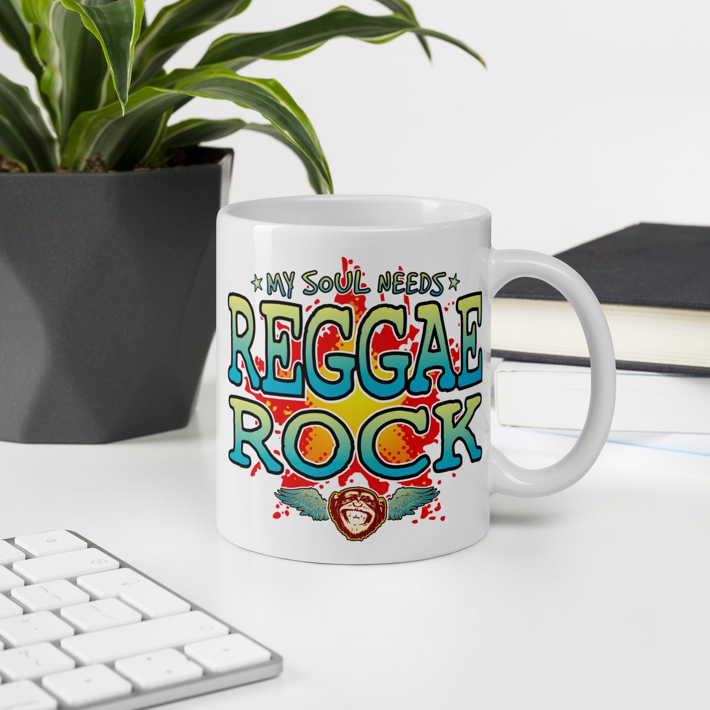 Reggae Rock 11oz White Ceramic Soul Mug