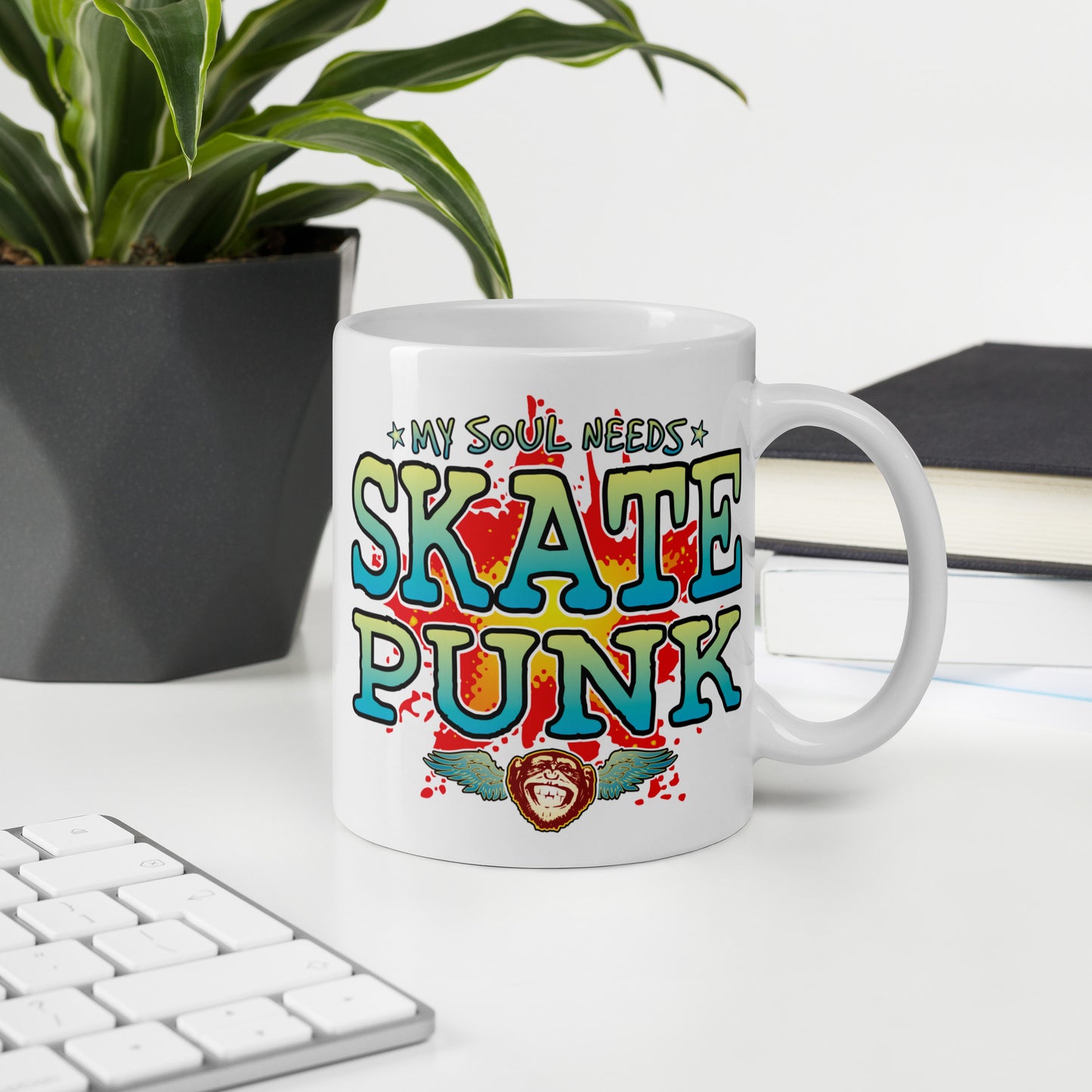 Skate Punk 11oz White Ceramic Soul Mug