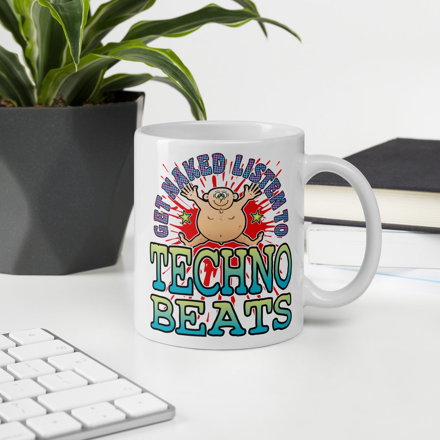 Techno Beats Ceramic Mug