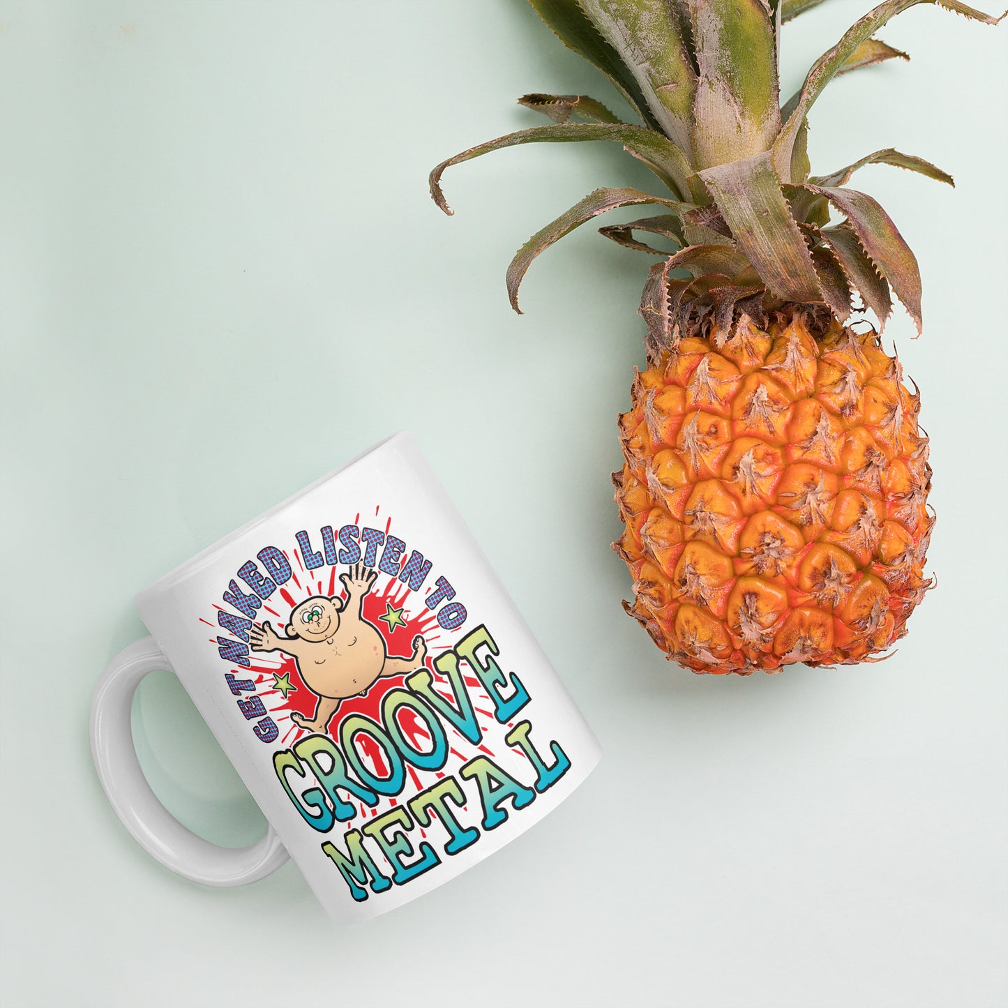 Groove Metal Ceramic Mug