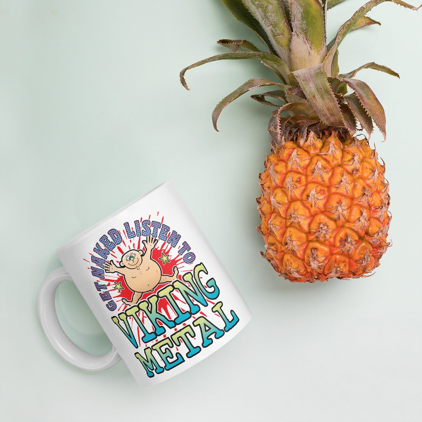 Viking Metal Ceramic Mug