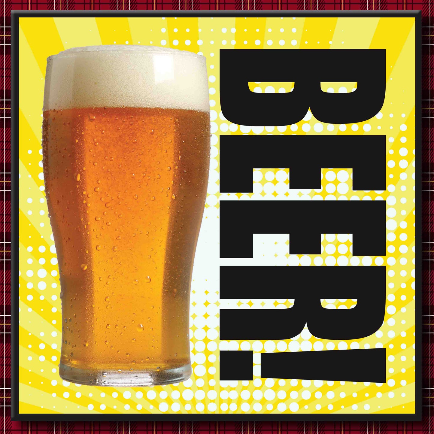 Beer! Art Print + Badge + Bottle Opener + Birthday Card