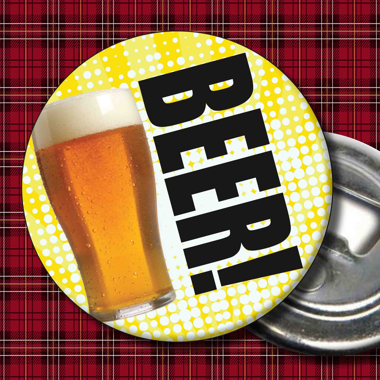 Beer! Art Print + Badge + Bottle Opener + Birthday Card