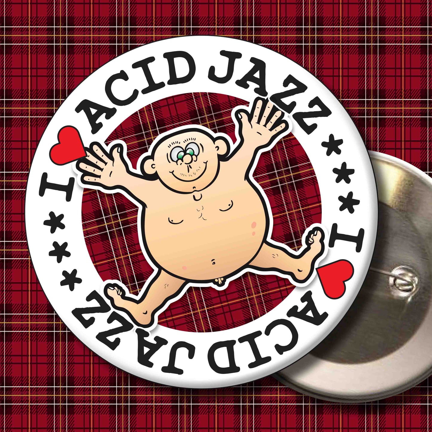 Fat Man "I Love Acid Jazz" Art Print + Stuff