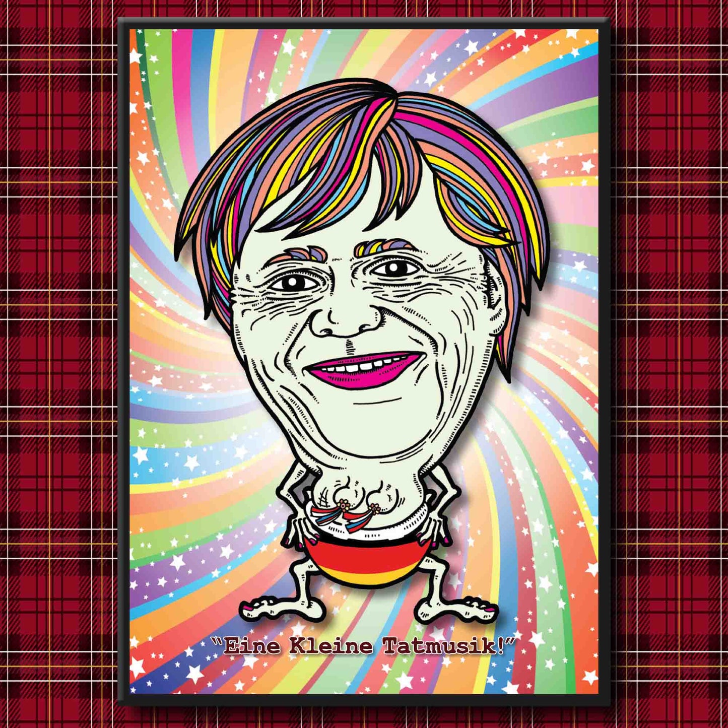 Angela Merkel Shaking Her Booty Art Print