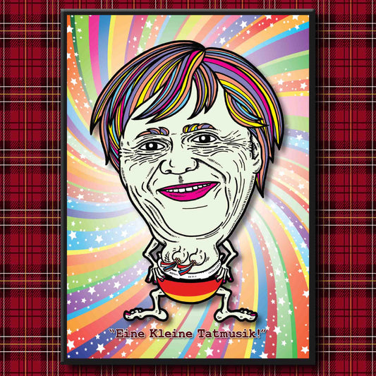 Angela Merkel Shaking Her Booty Art Print