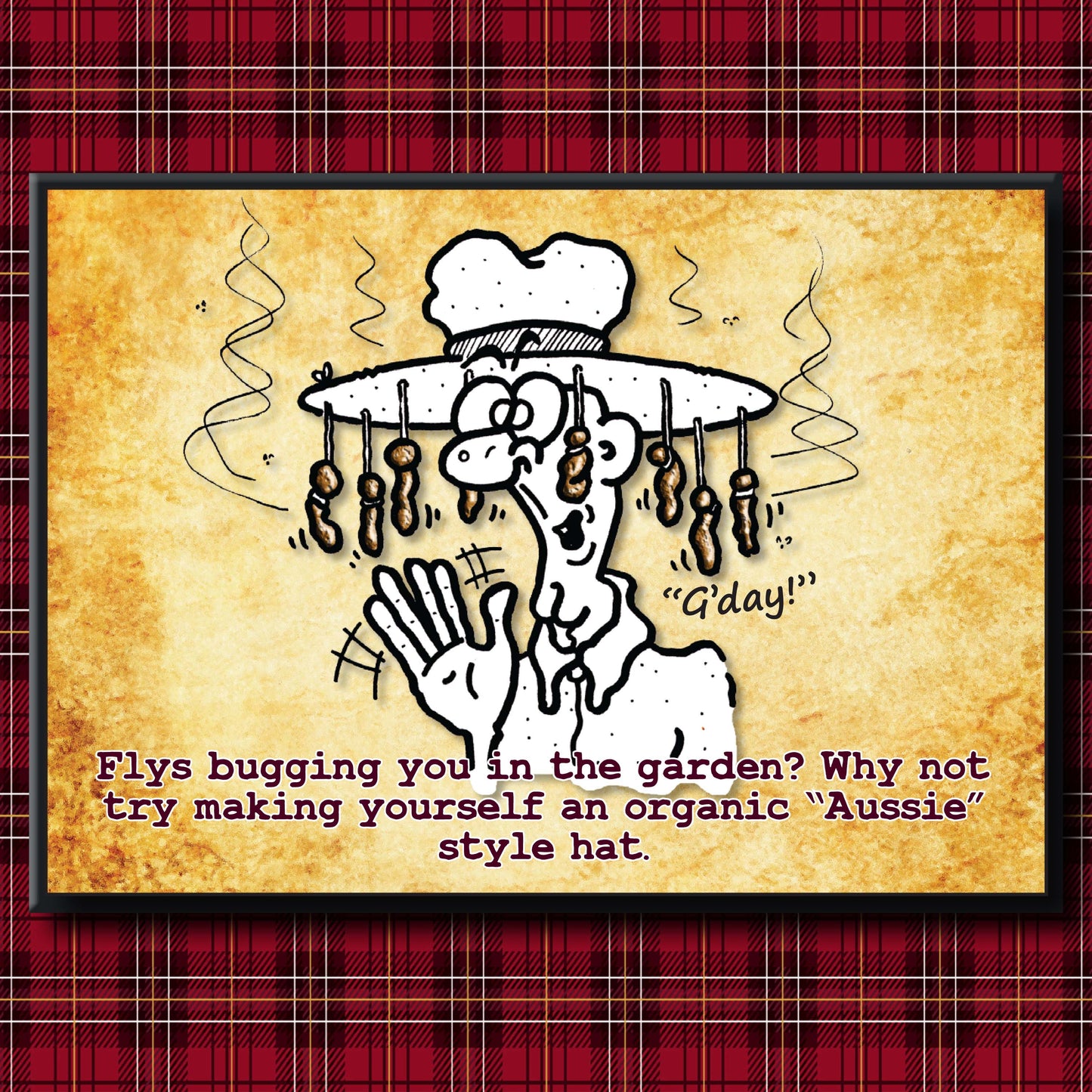 Aussie Hat - Dog Poo Art Print