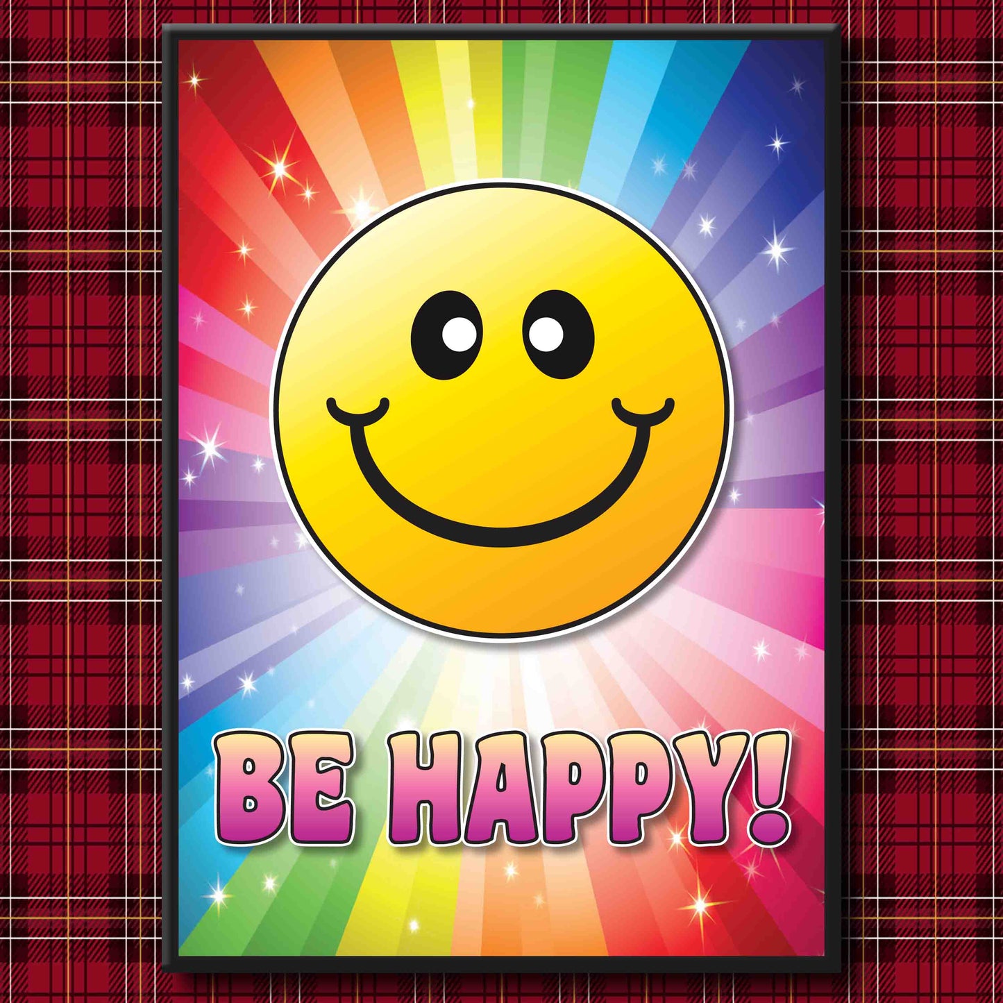 Be Happy! Art Print + Badge + Bottle Opener + Greetings Card