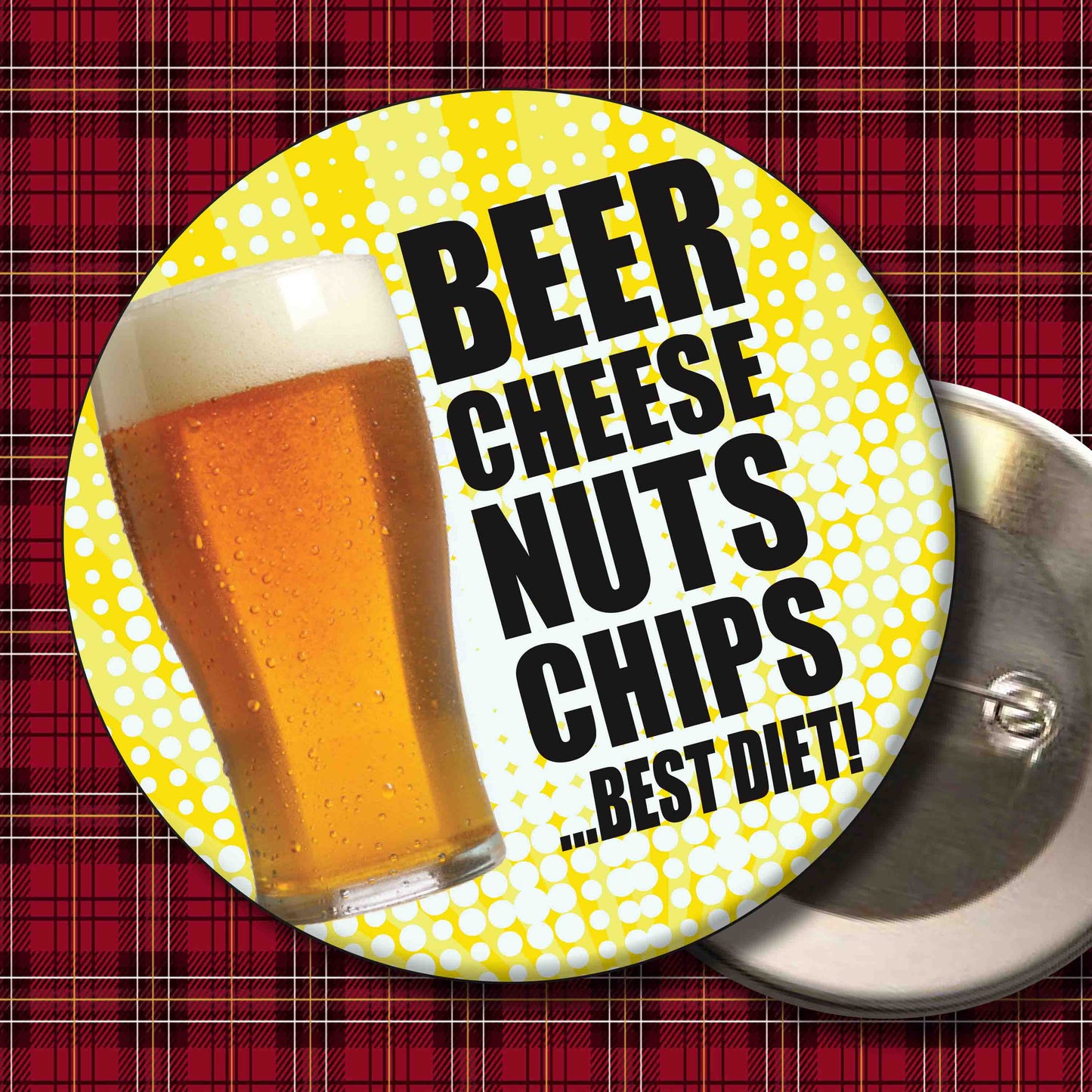 Beer Diet Art Print + Badge + Bottle Opener + Birthday Card