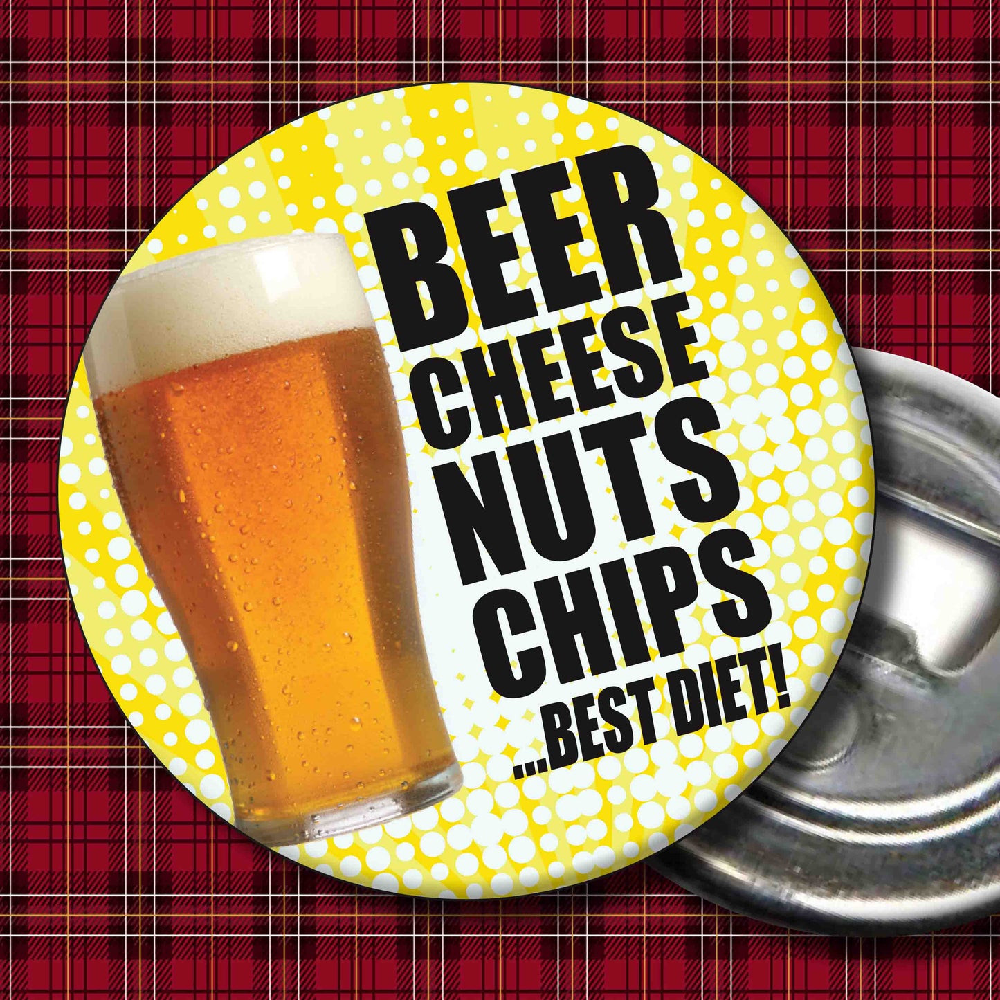 Beer Diet Art Print + Badge + Bottle Opener + Birthday Card
