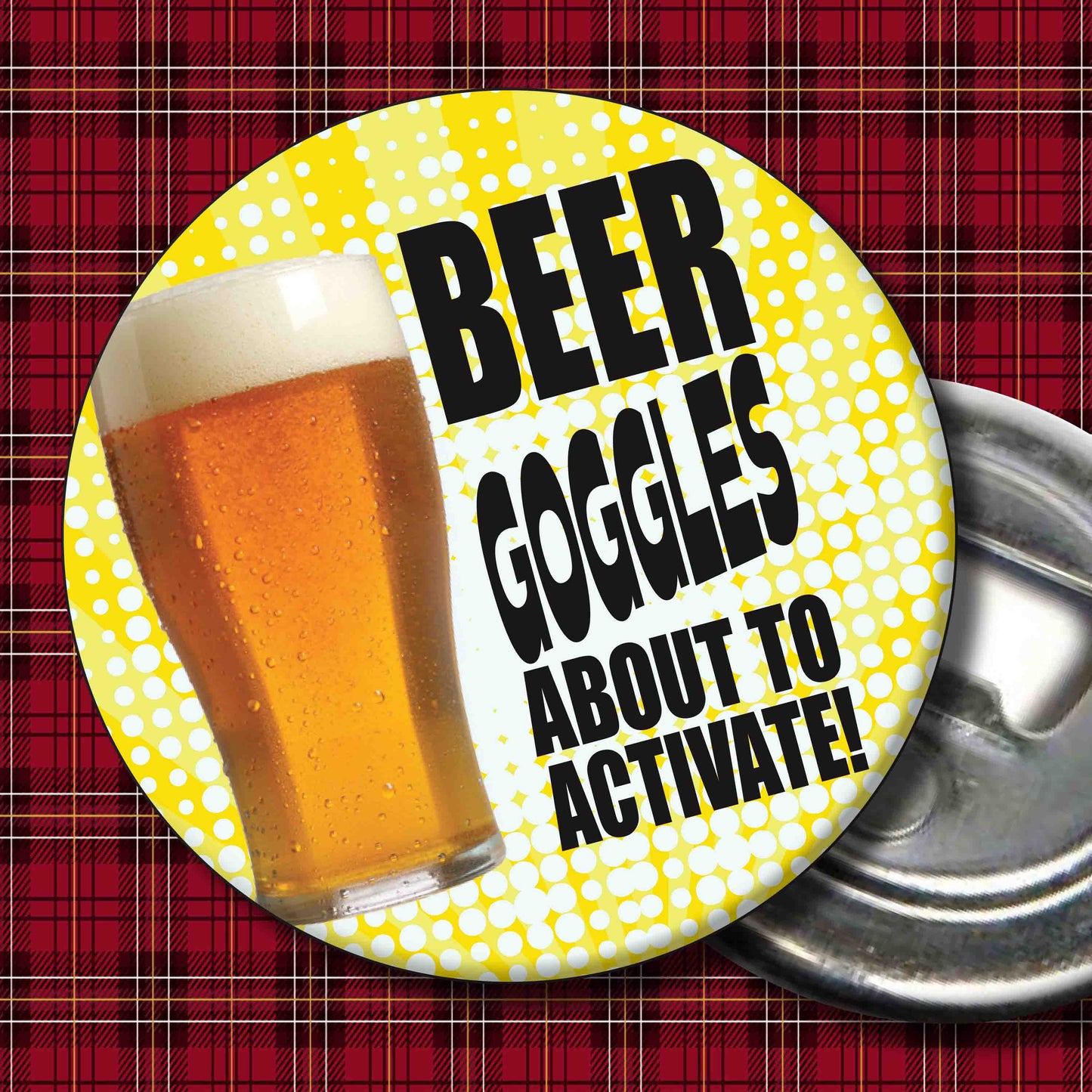 Beer Goggles Art Print + Badge + Bottle Opener + Birthday Card