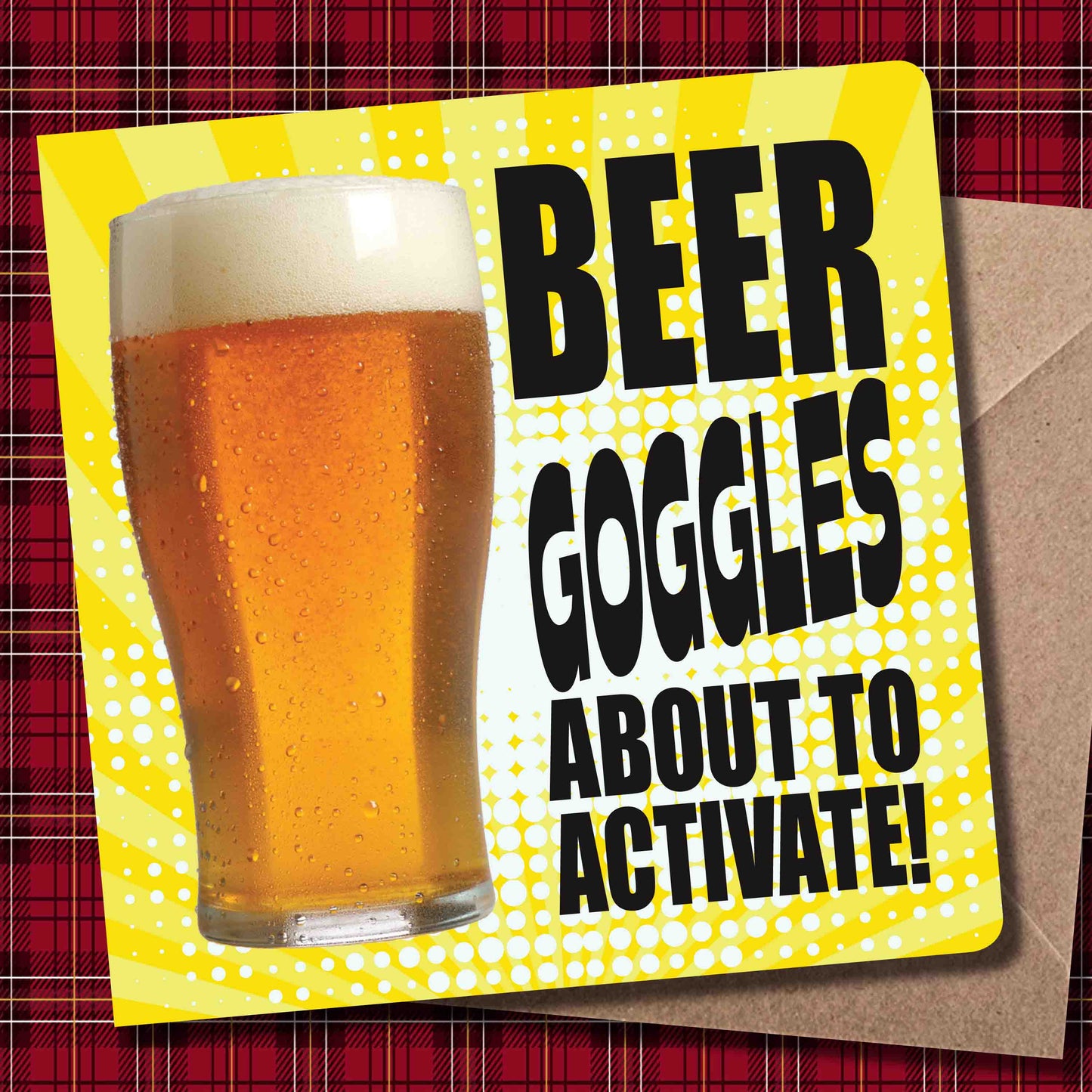 Beer Goggles Art Print + Badge + Bottle Opener + Birthday Card