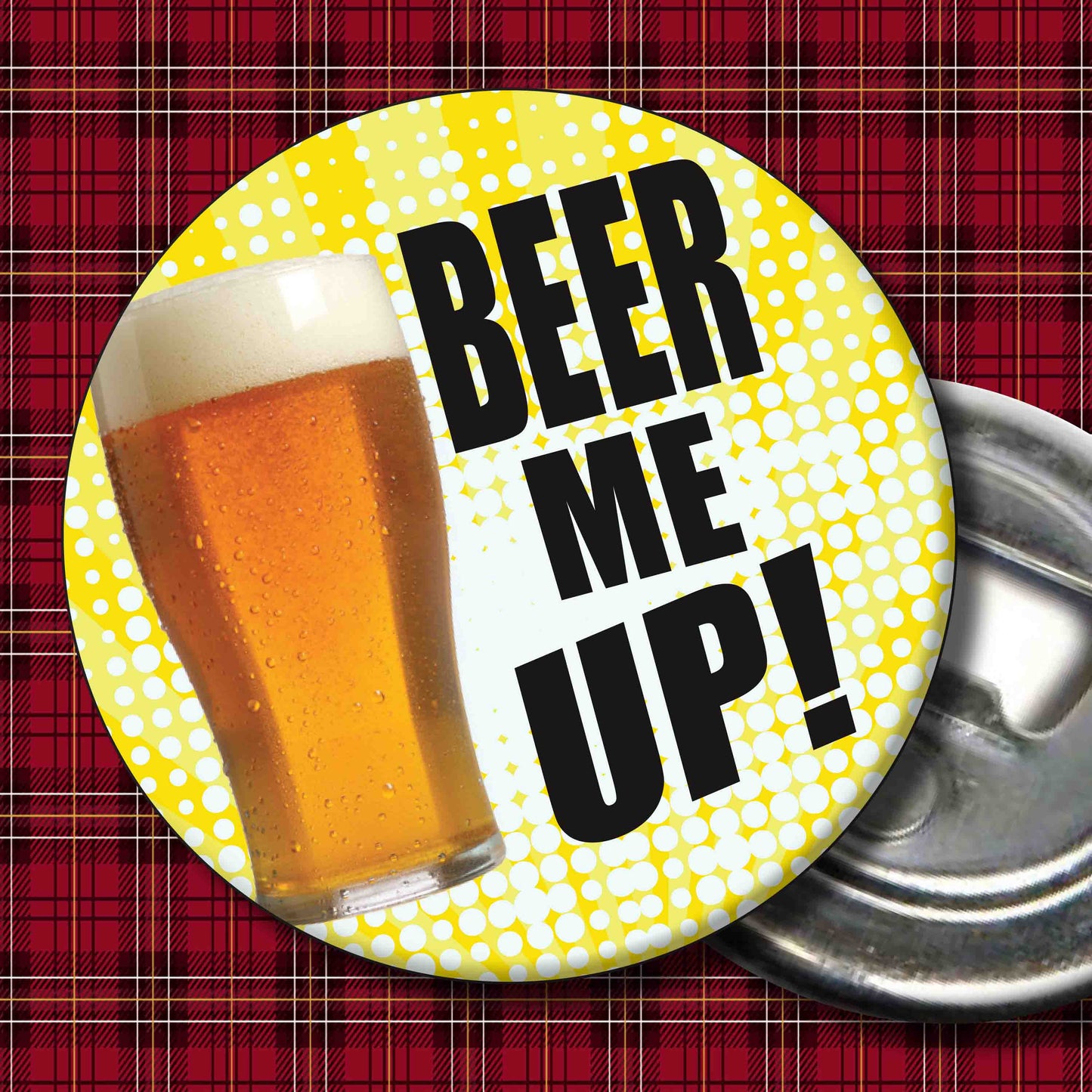 Beer Me Up! Art Print + Badge + Bottle Opener + Birthday Card