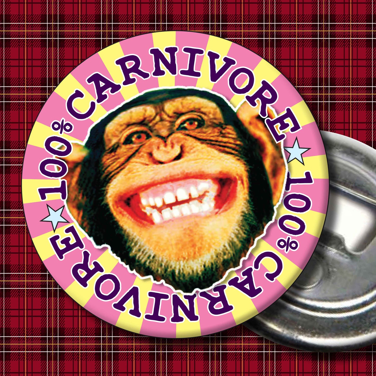 100% Carnivore Badge + Bottle Opener