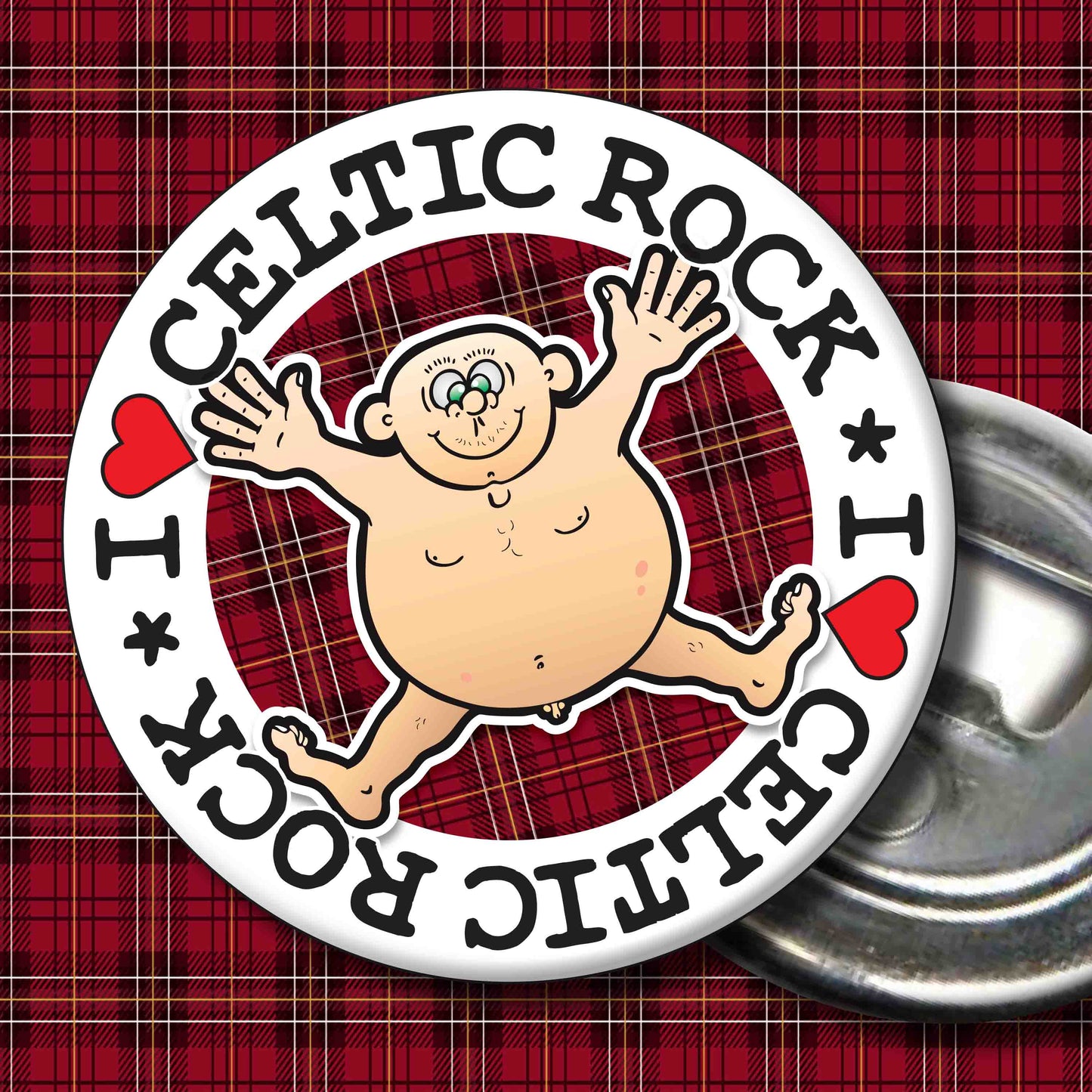 Fat Man "I Love Celtic Rock" Art Print + Stuff
