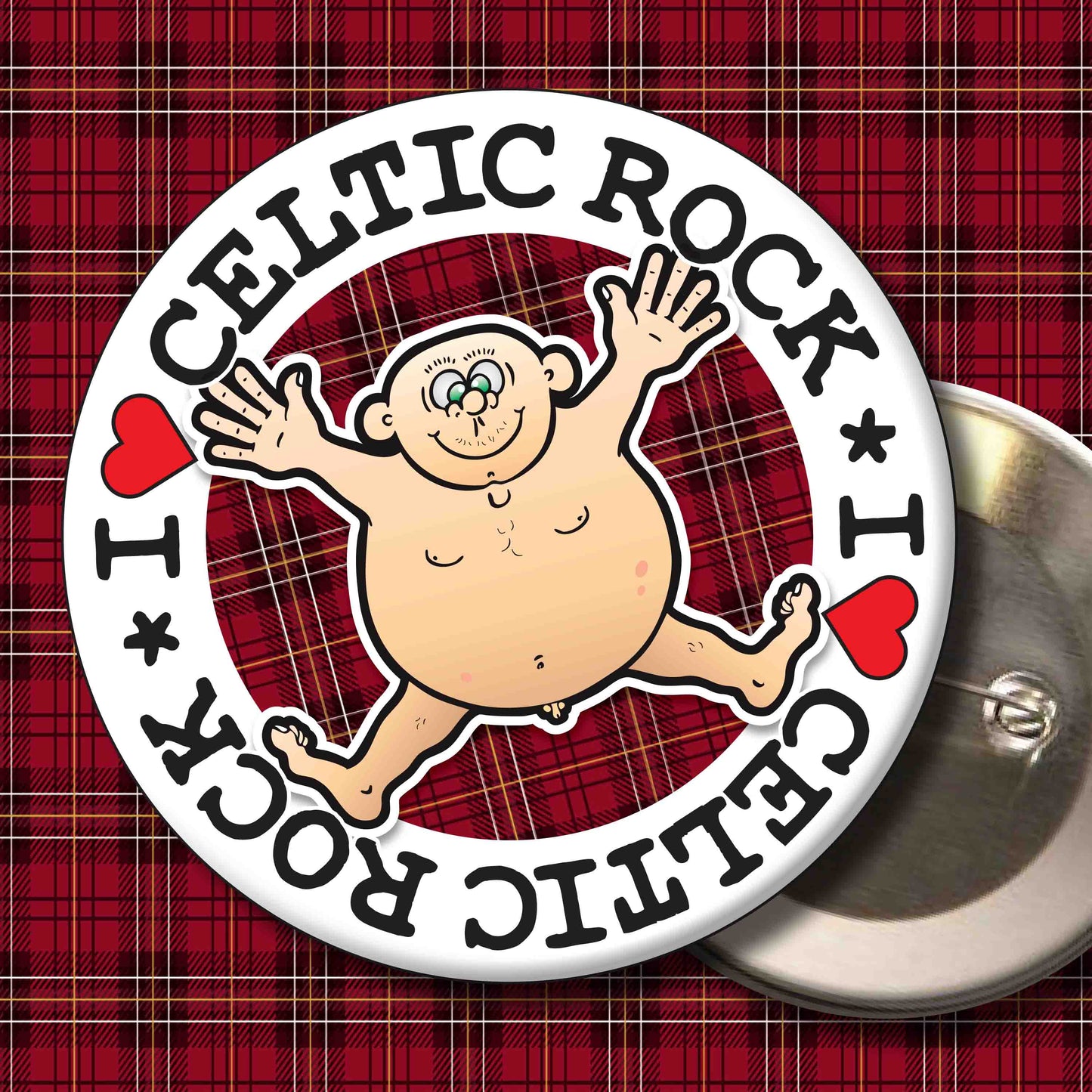 Fat Man "I Love Celtic Rock" Art Print + Stuff