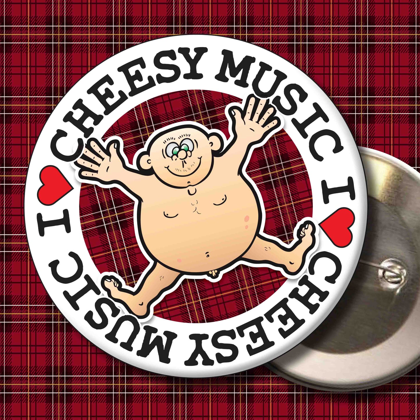 Fat Man "I Love Cheesy Music" Art Print + Stuff