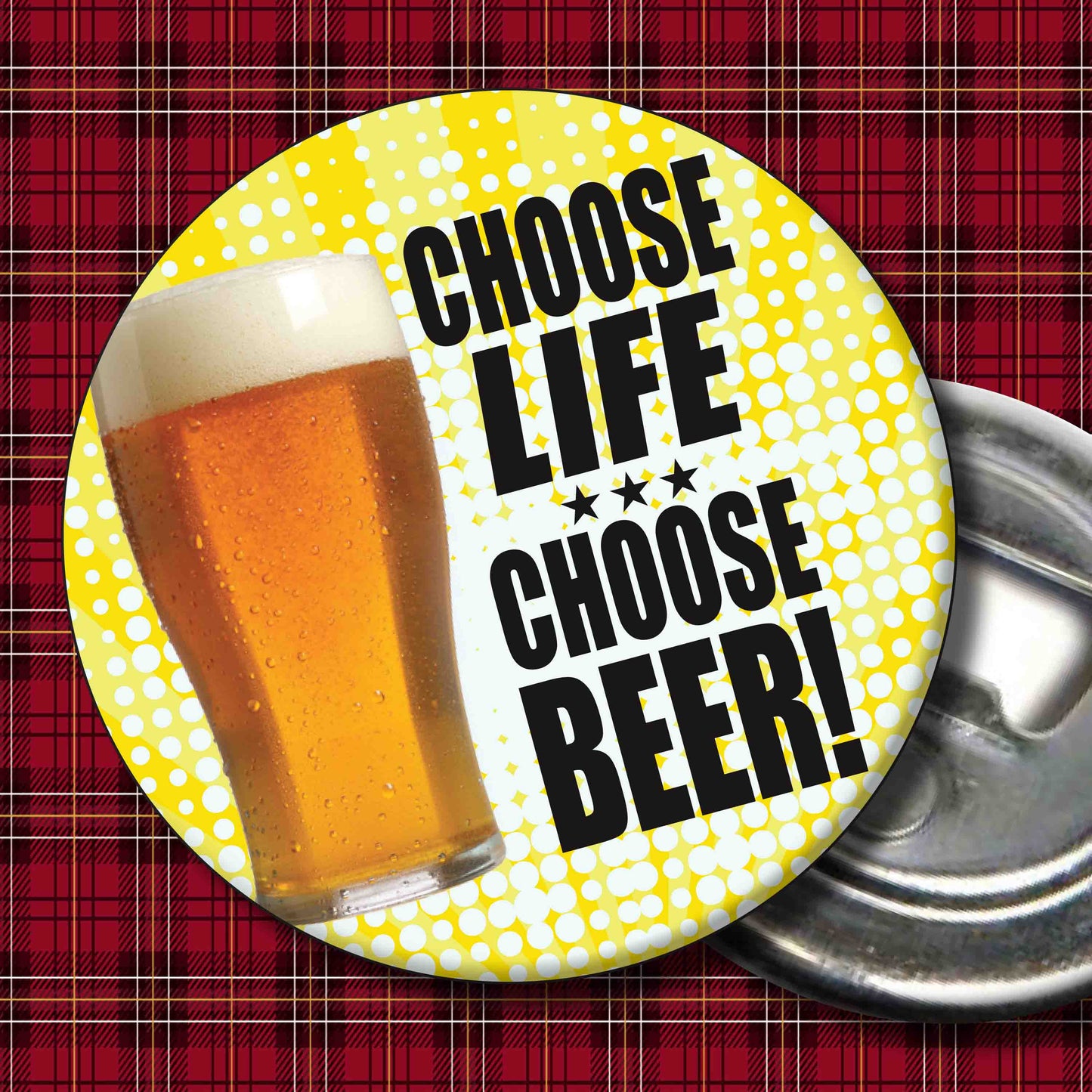 Choose Beer Art Print + Badge + Bottle Opener + Birthday Card