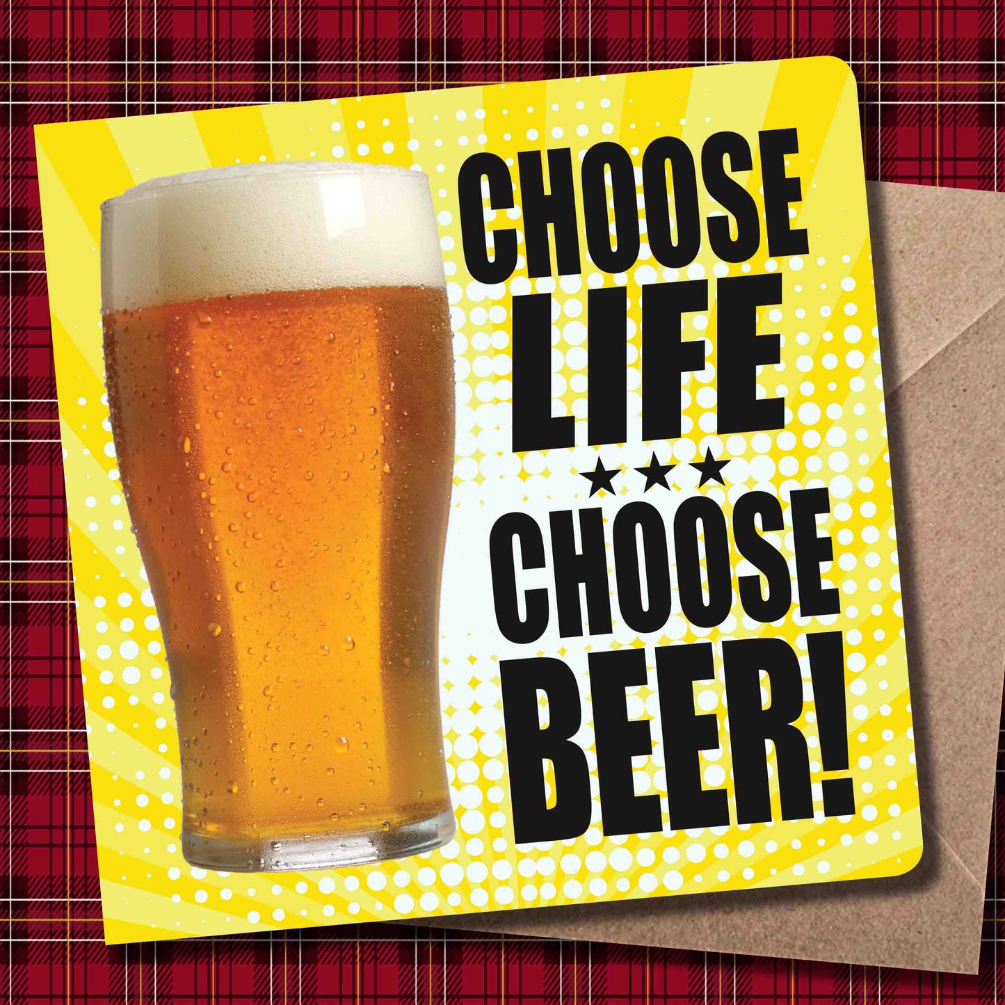 Choose Beer Art Print + Badge + Bottle Opener + Birthday Card