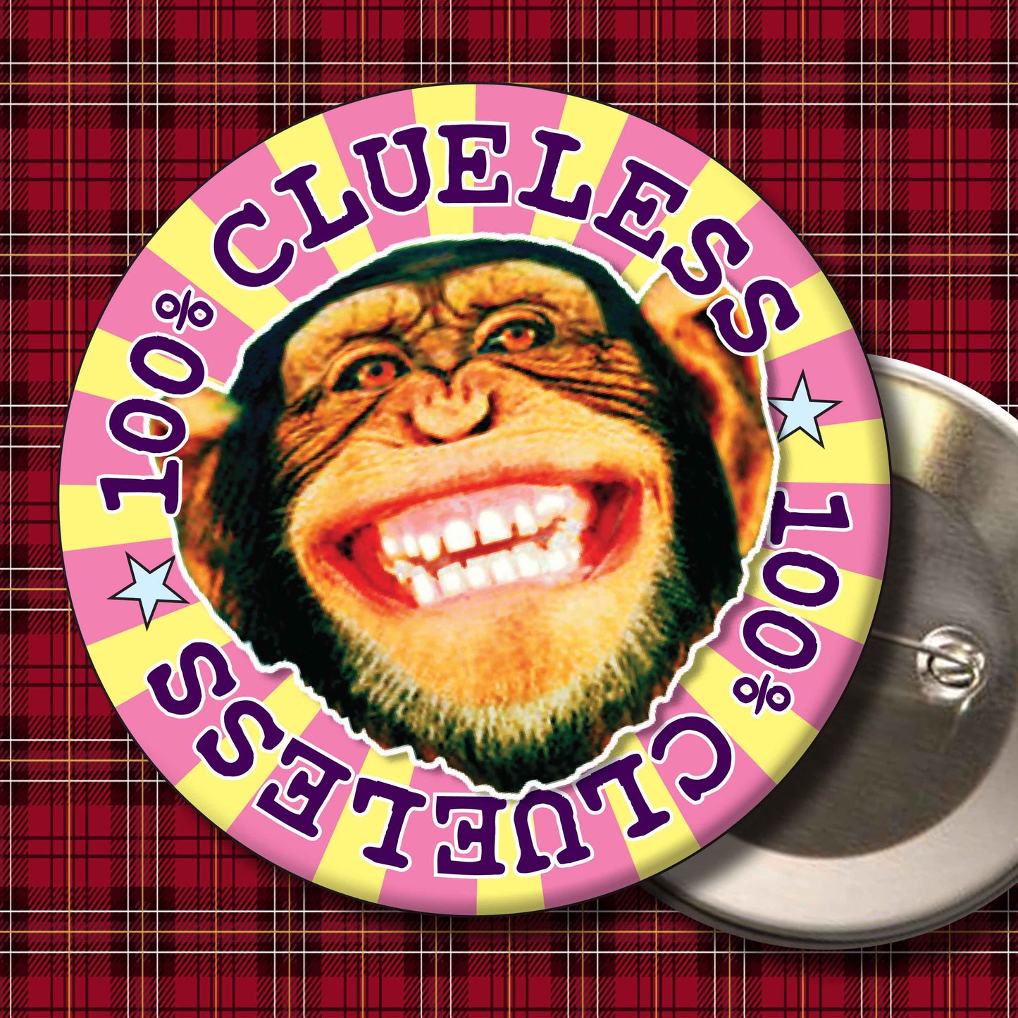 100% Clueless Badge + Bottle Opener